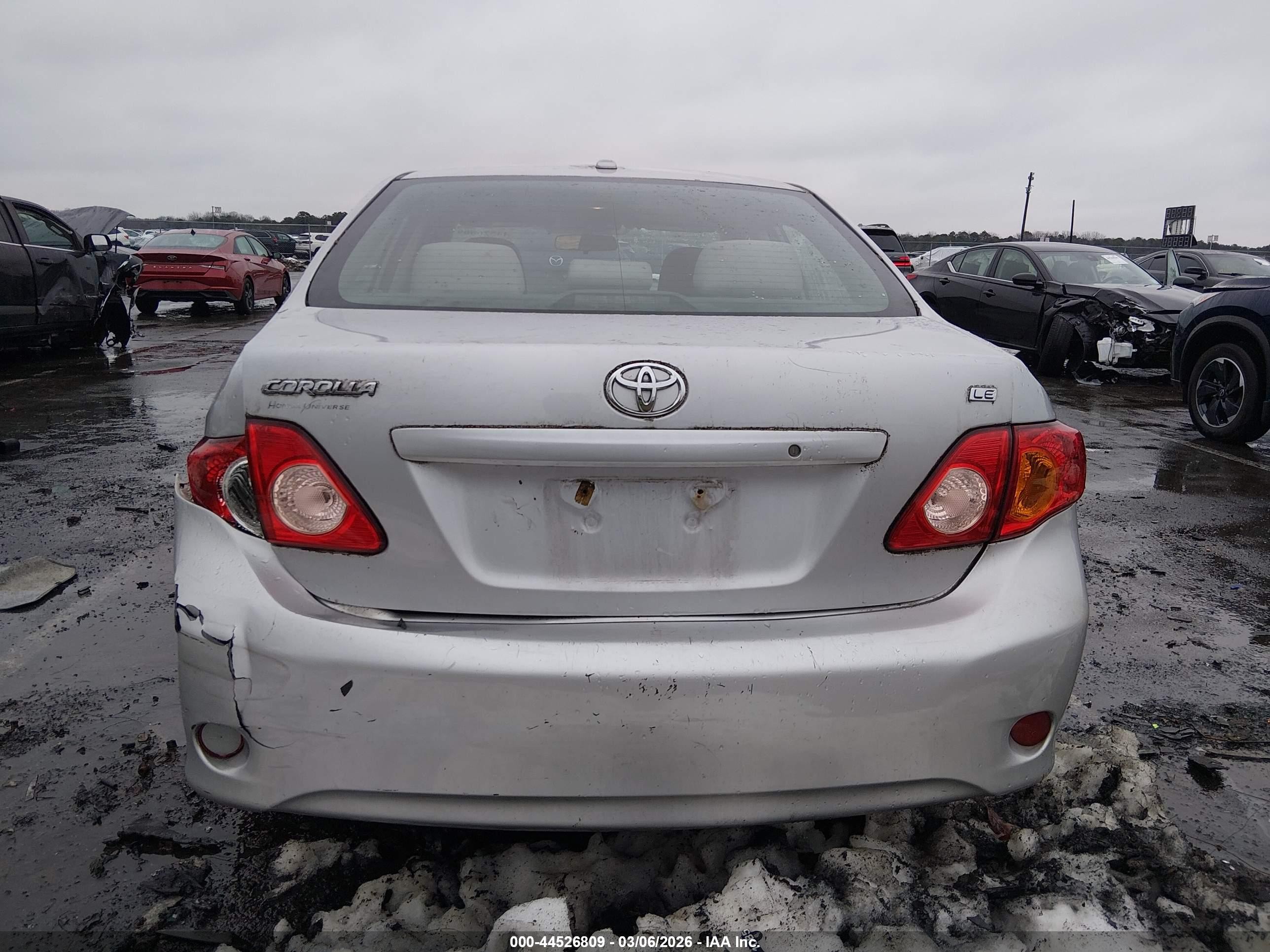 2009 Toyota Corolla Le Silver vin: 2T1BU40E69C147832