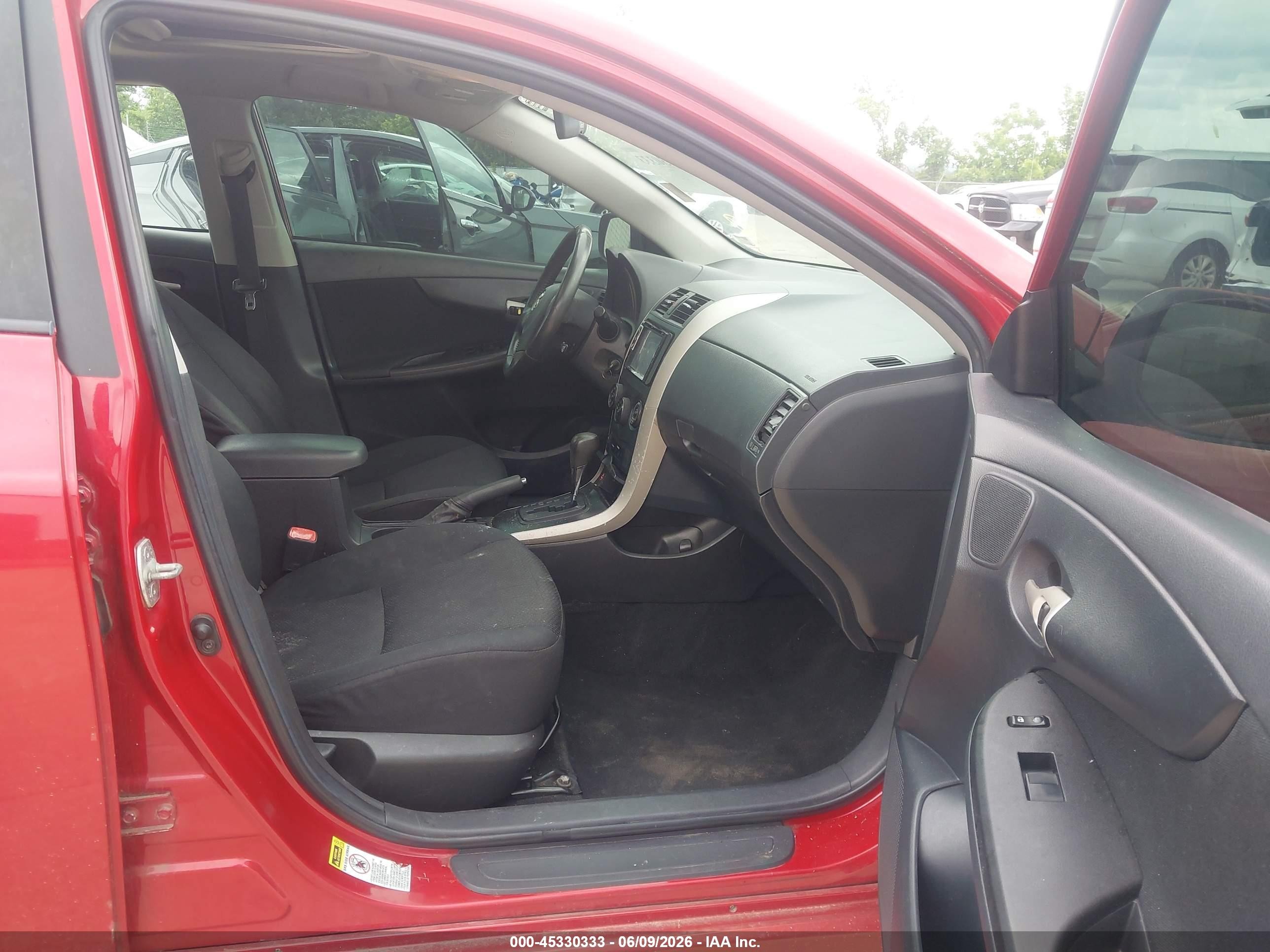 2009 Toyota Corolla S Red vin: 2T1BU40E69C149774