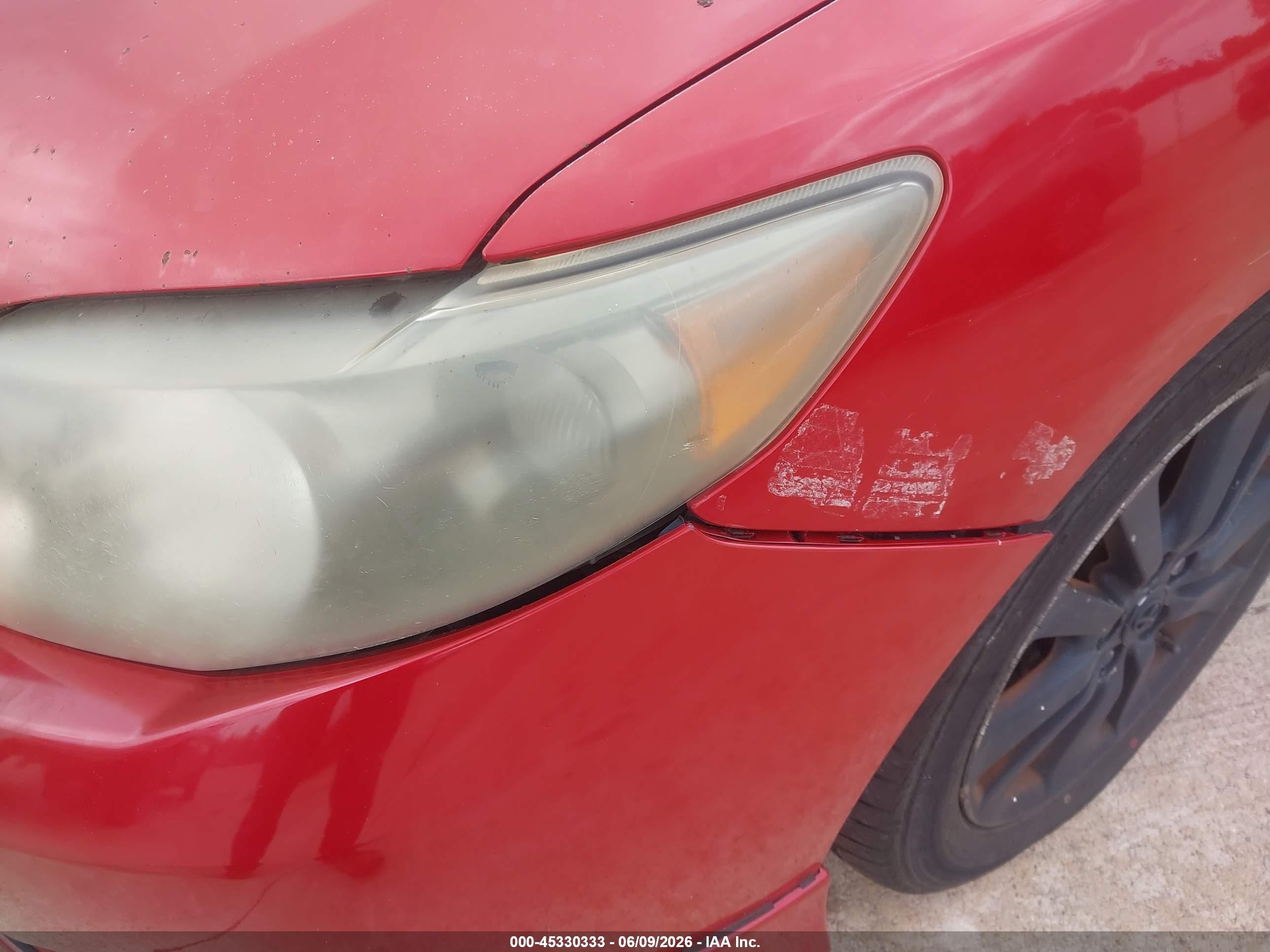 2009 Toyota Corolla S Red vin: 2T1BU40E69C149774