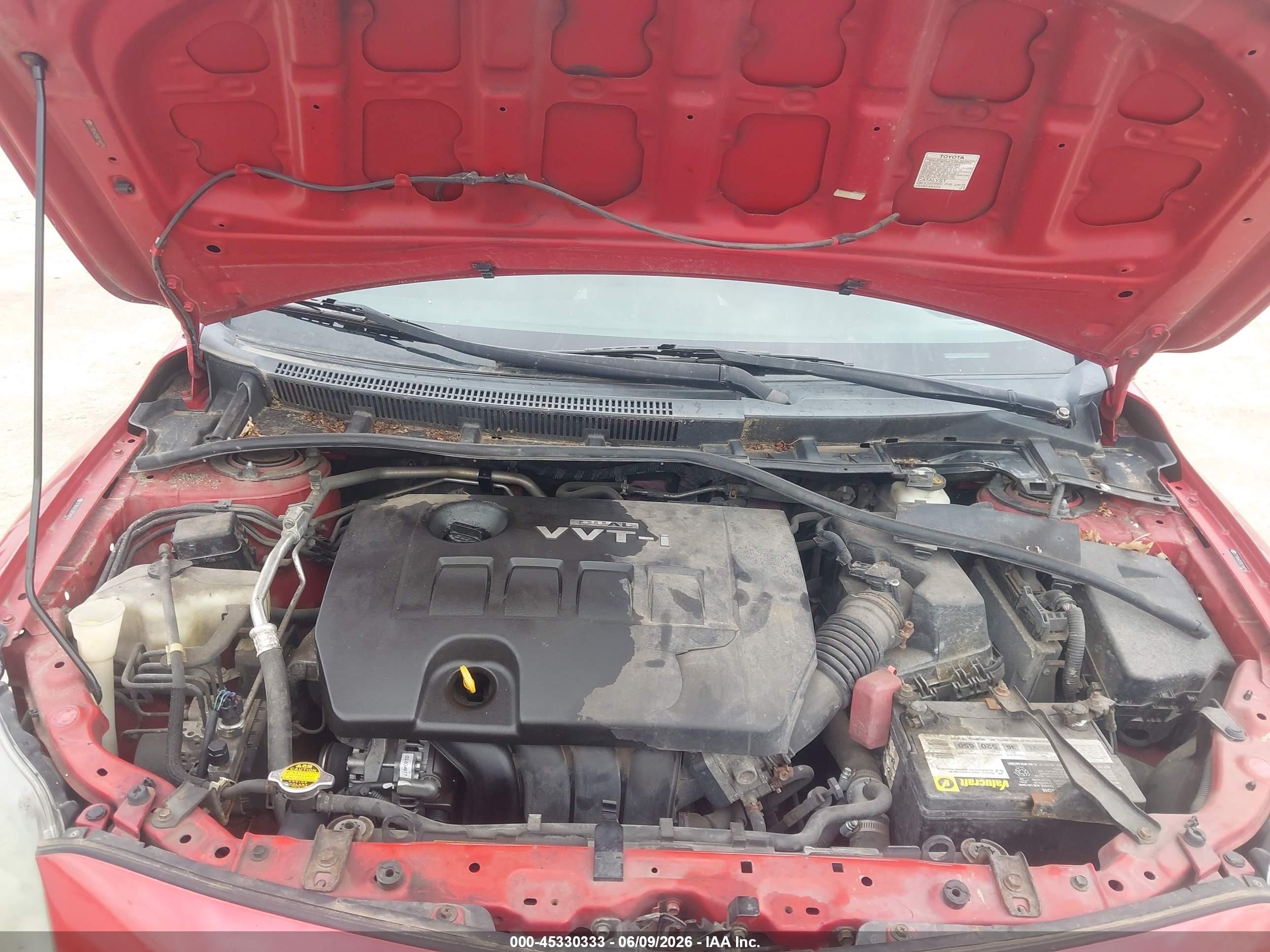 2009 Toyota Corolla S Red vin: 2T1BU40E69C149774