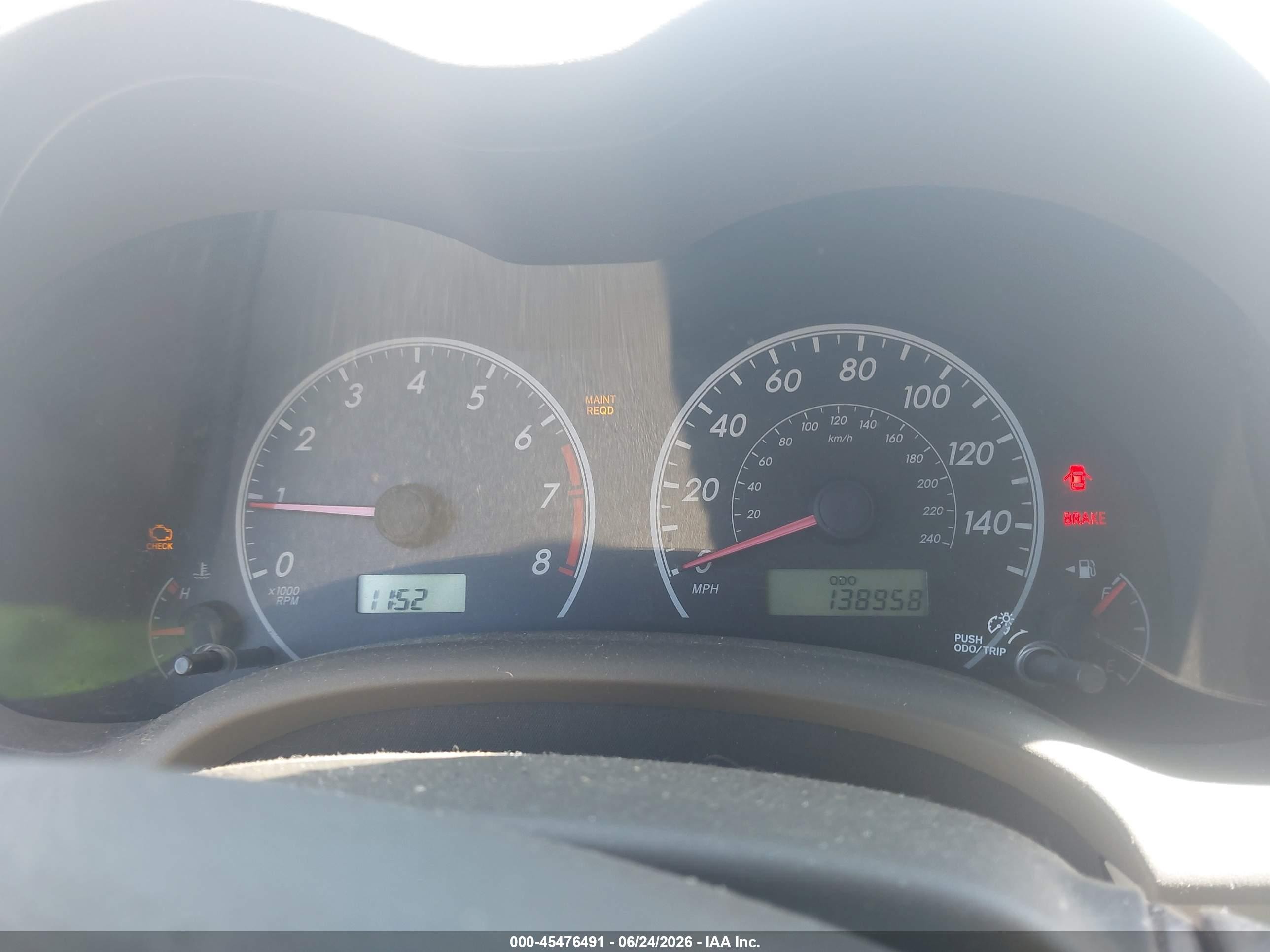2009 Toyota Corolla   Gold vin: 2T1BU40E79C024637