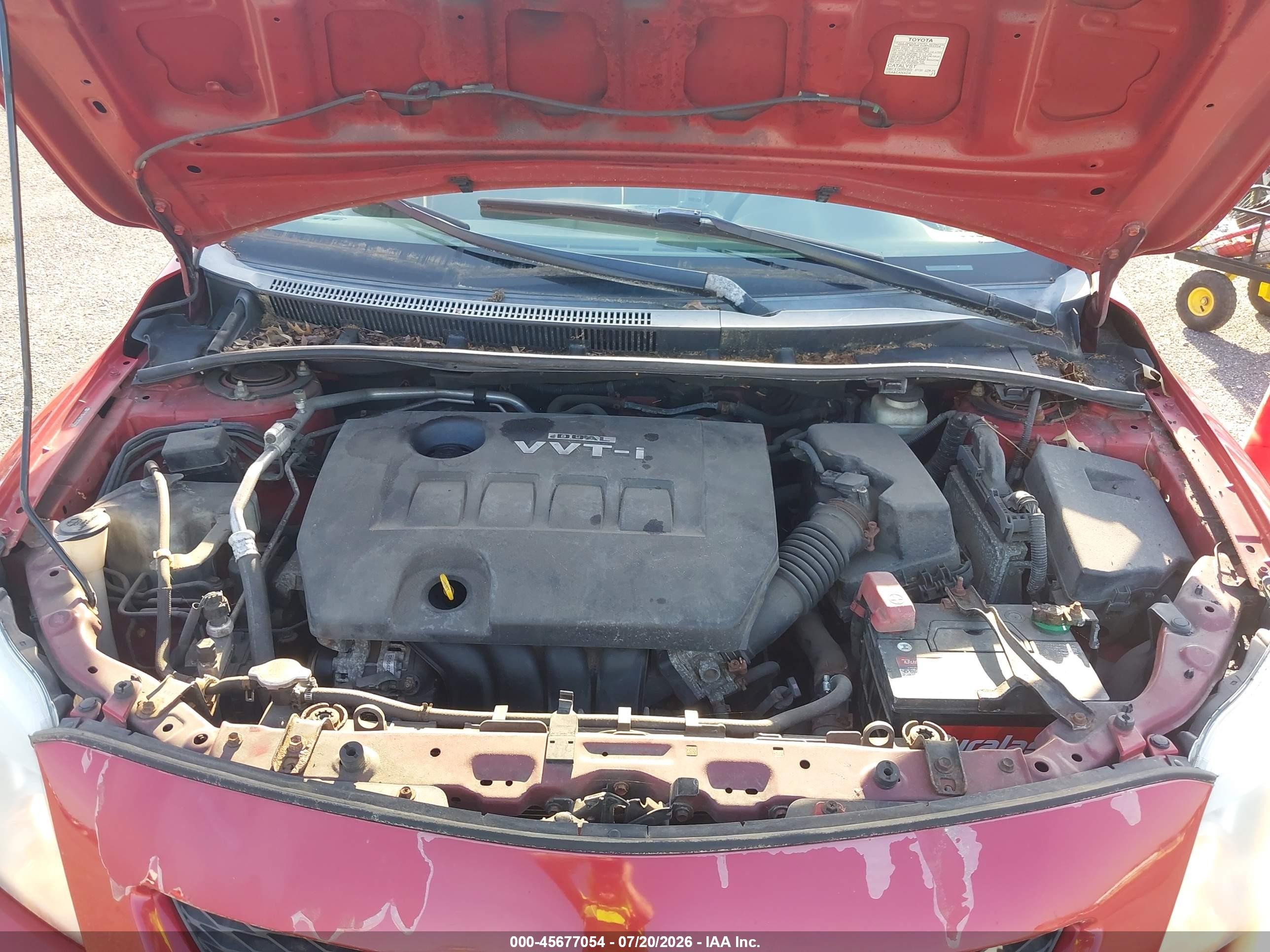 2009 Toyota Corolla Le Red vin: 2T1BU40E79C032396