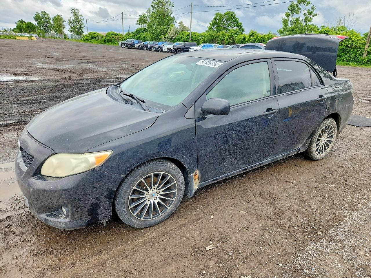2009 Toyota Corolla Base Black vin: 2T1BU40E79C035394