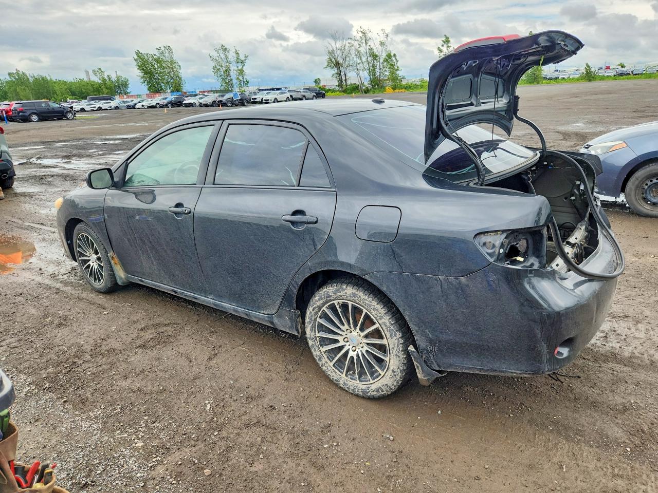 2009 Toyota Corolla Base Black vin: 2T1BU40E79C035394