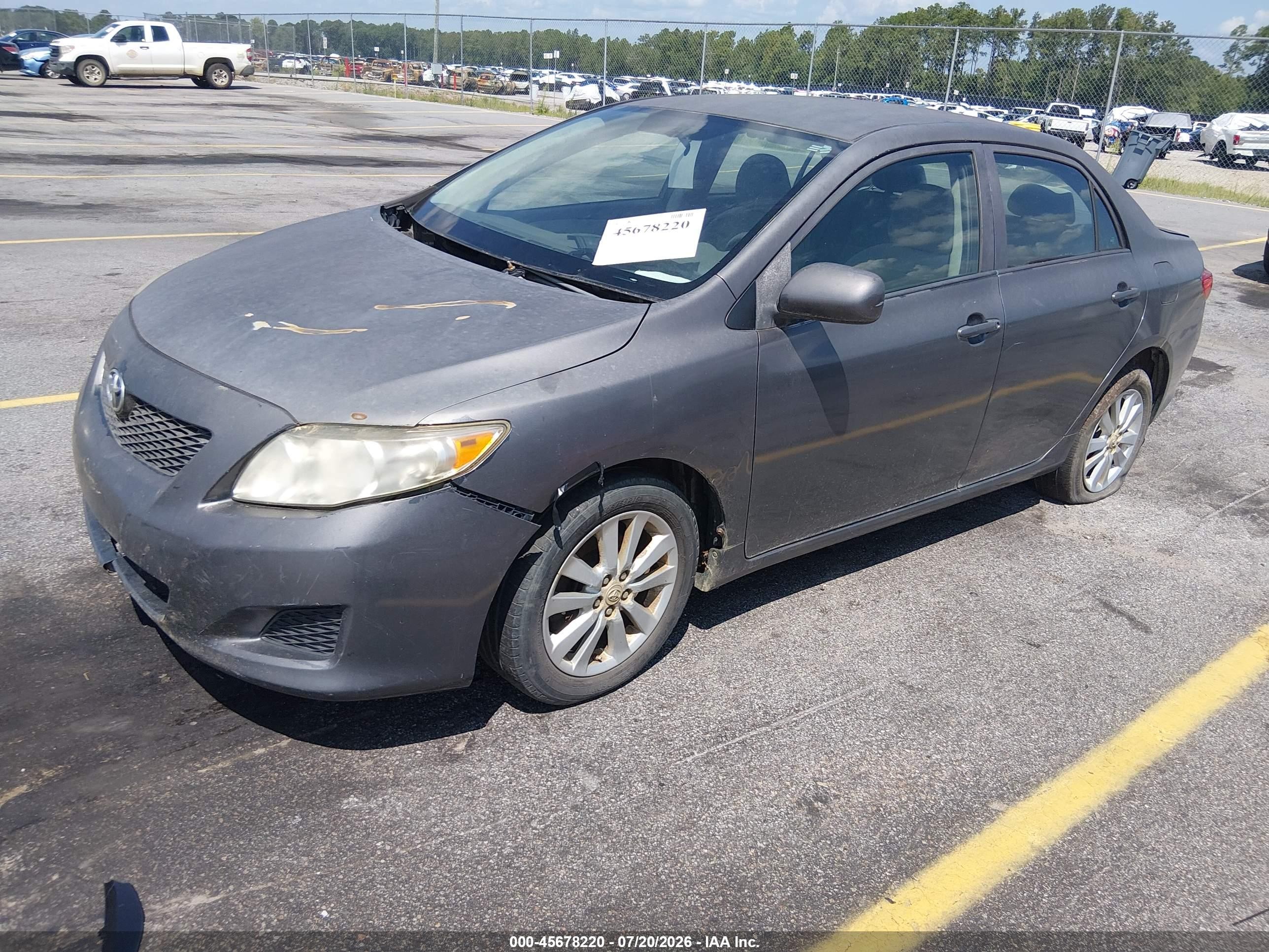 2009 Toyota Corolla Le Gray vin: 2T1BU40E79C069903