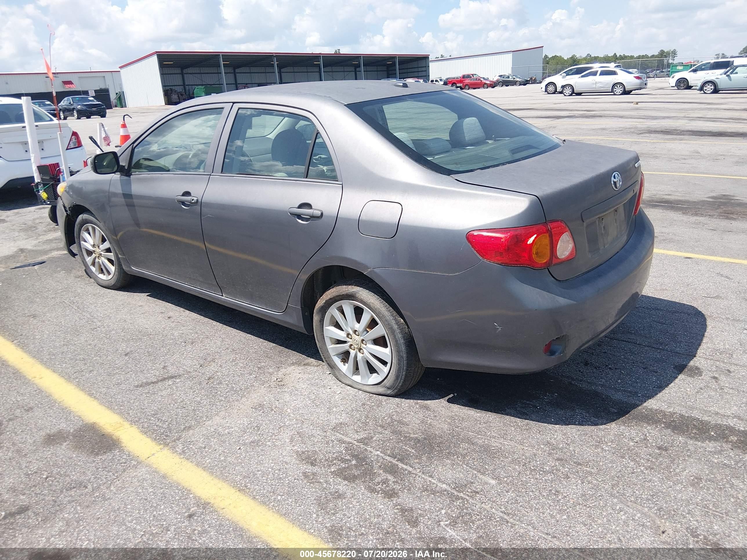 2009 Toyota Corolla Le Gray vin: 2T1BU40E79C069903