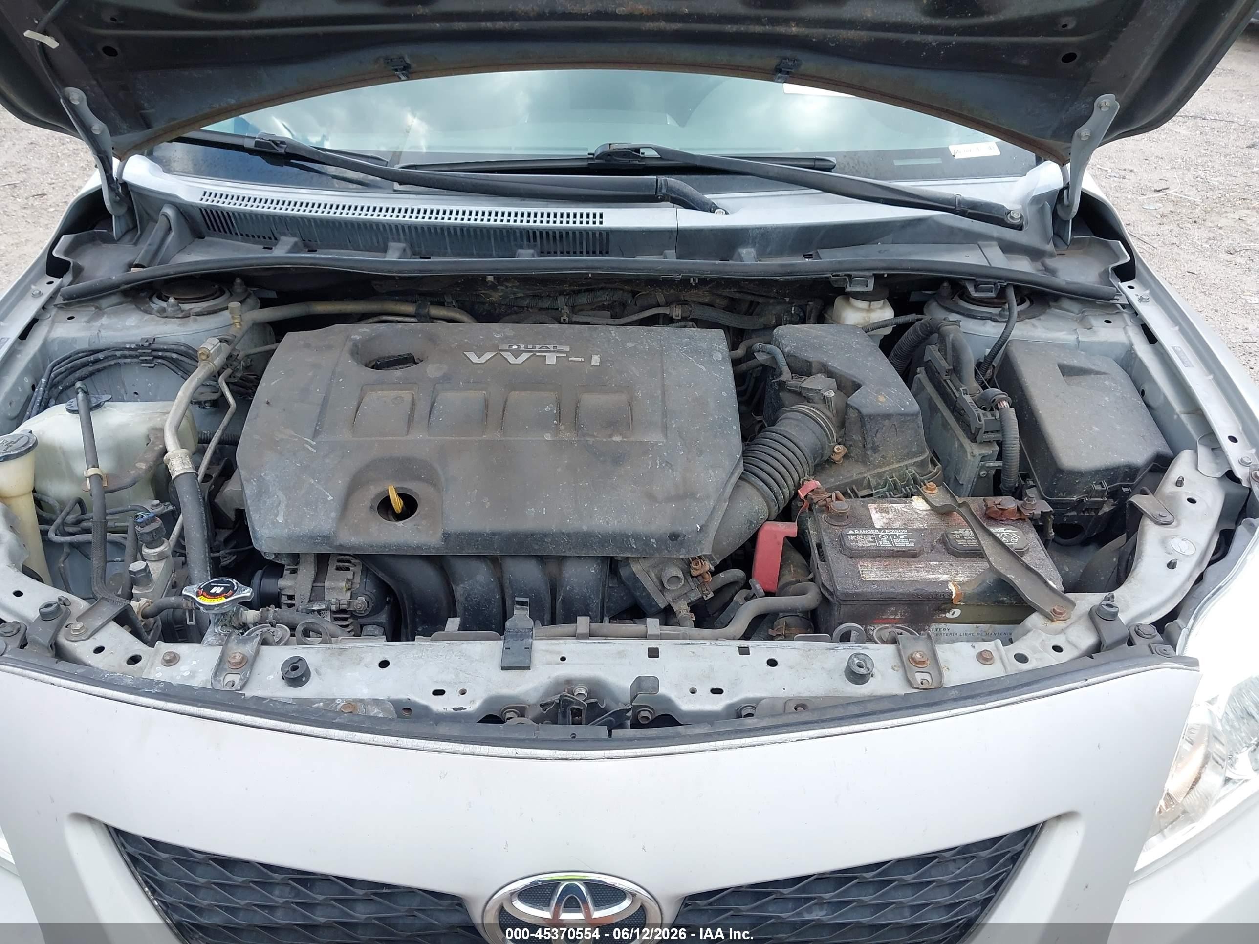 2009 Toyota Corolla Xle Silver vin: 2T1BU40E79C107372