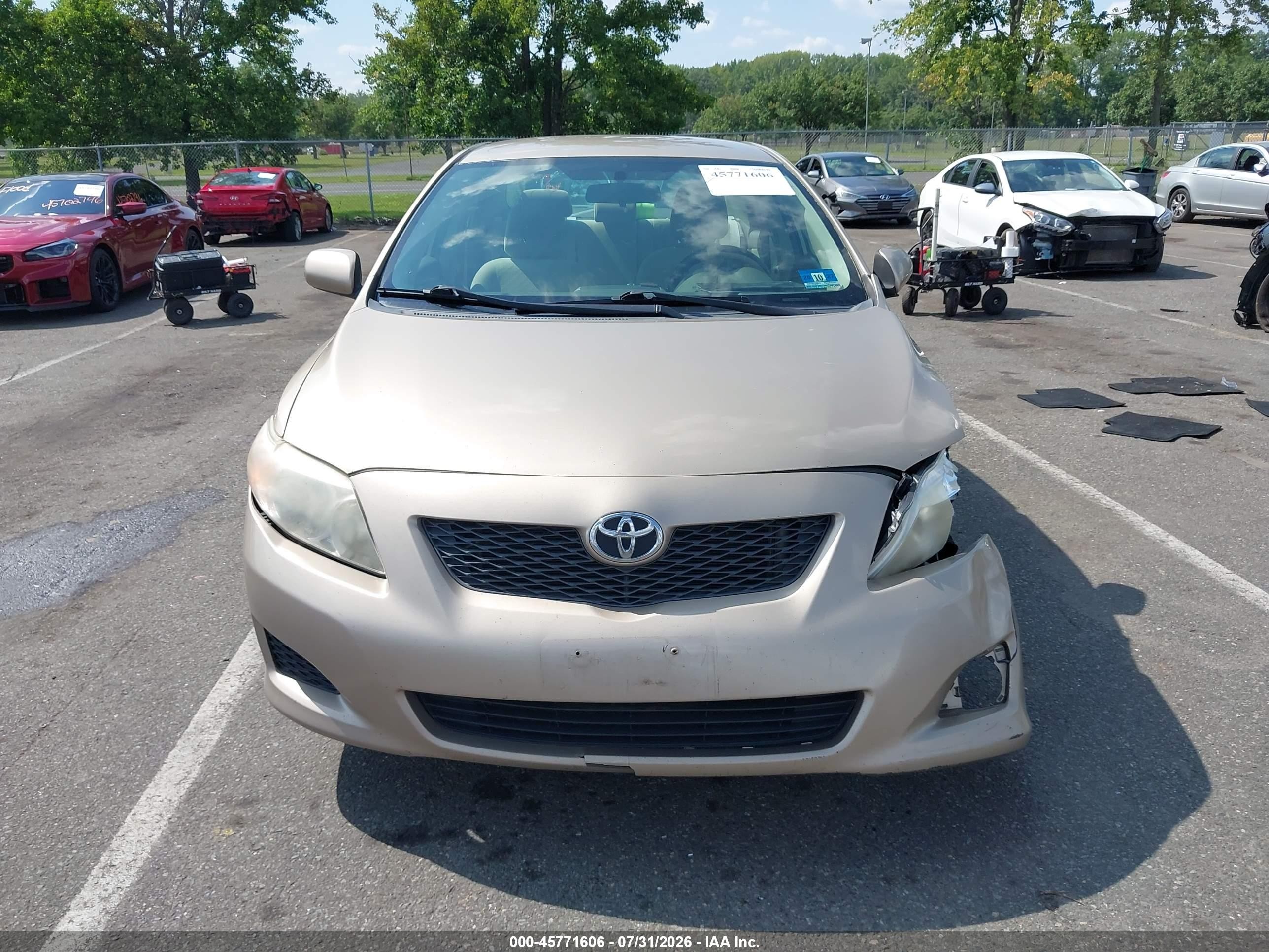 2009 Toyota Corolla Le Tan vin: 2T1BU40E79C109607