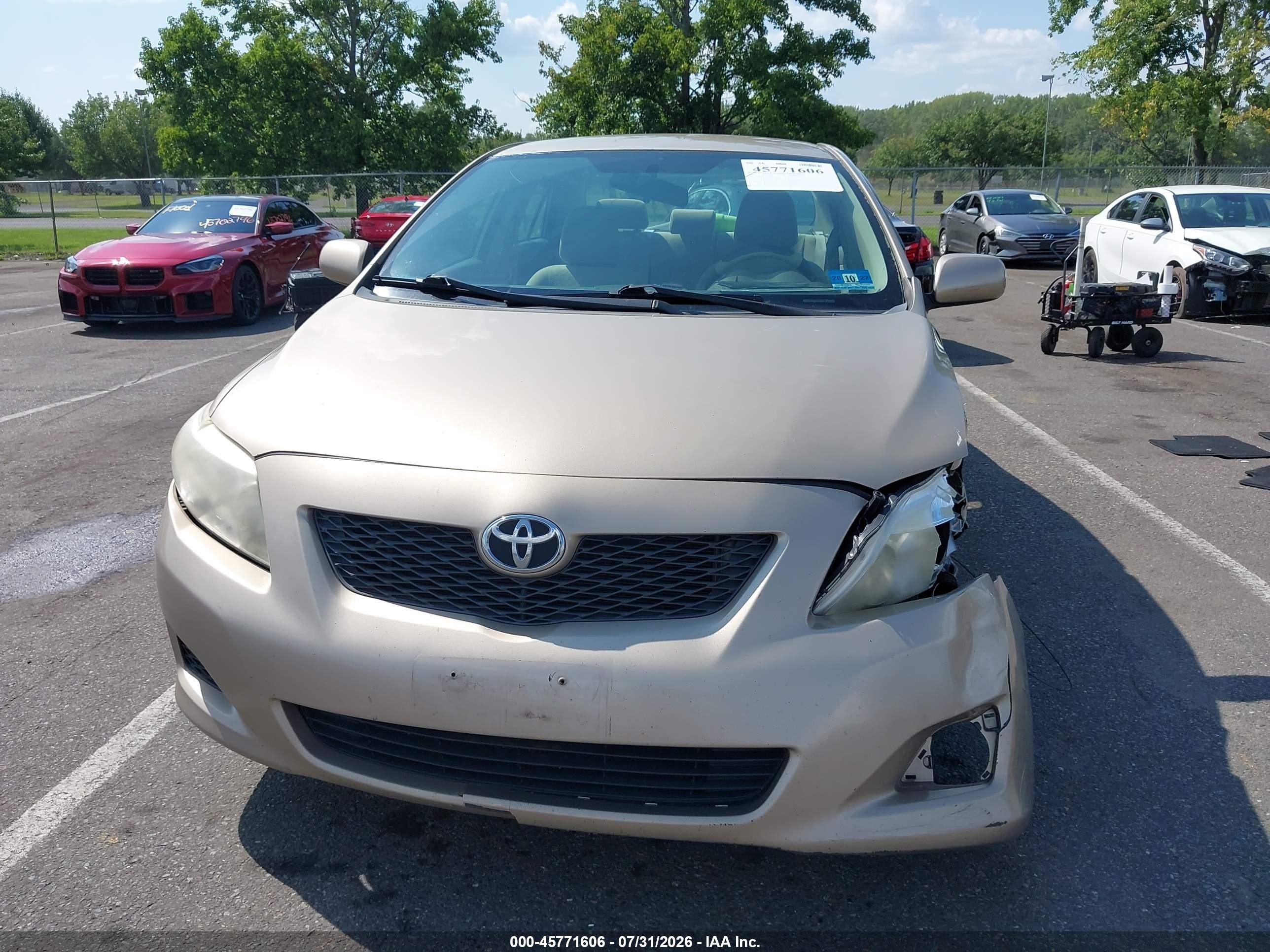 2009 Toyota Corolla Le Tan vin: 2T1BU40E79C109607