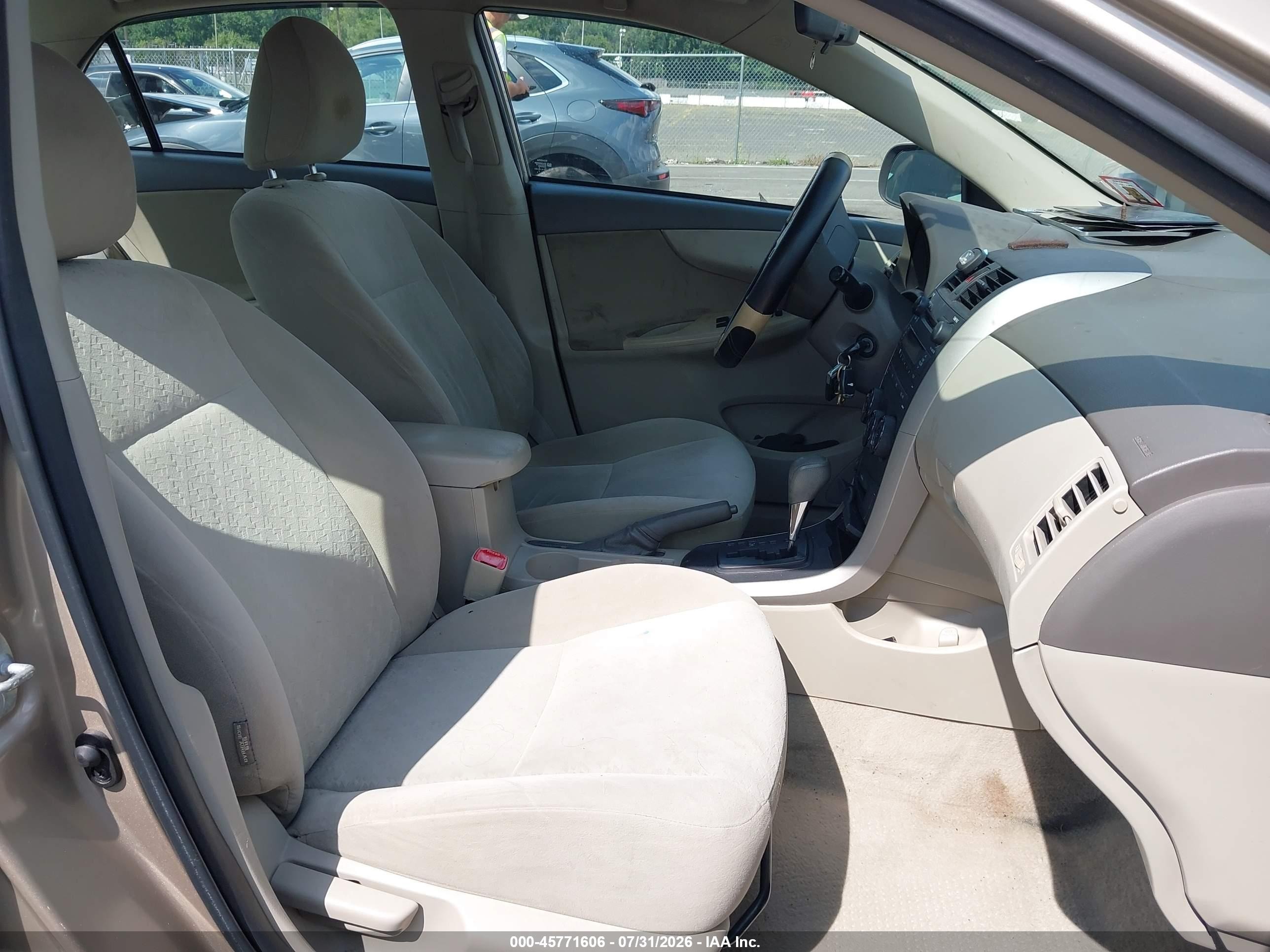 2009 Toyota Corolla Le Tan vin: 2T1BU40E79C109607