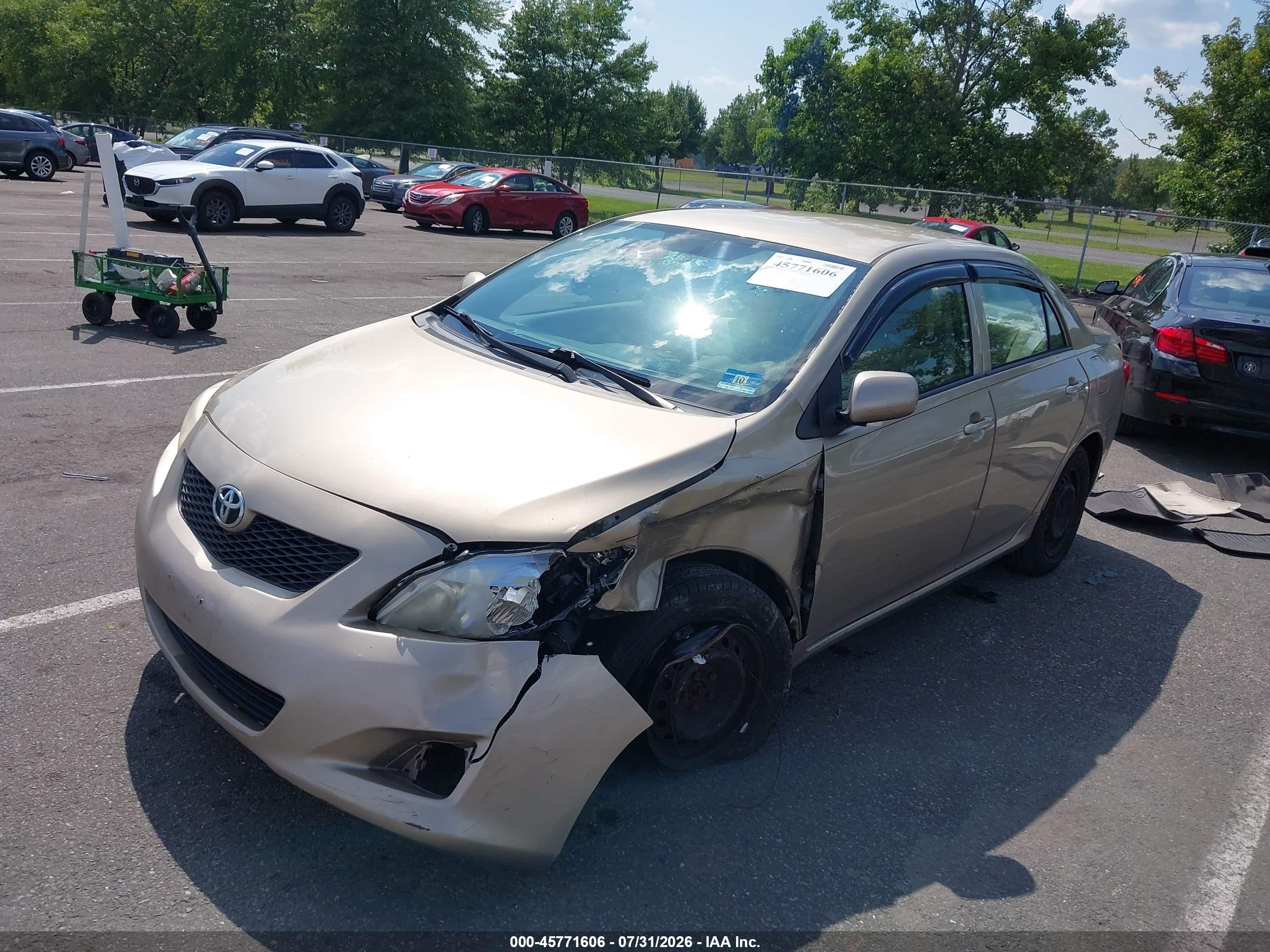 2009 Toyota Corolla Le Tan vin: 2T1BU40E79C109607