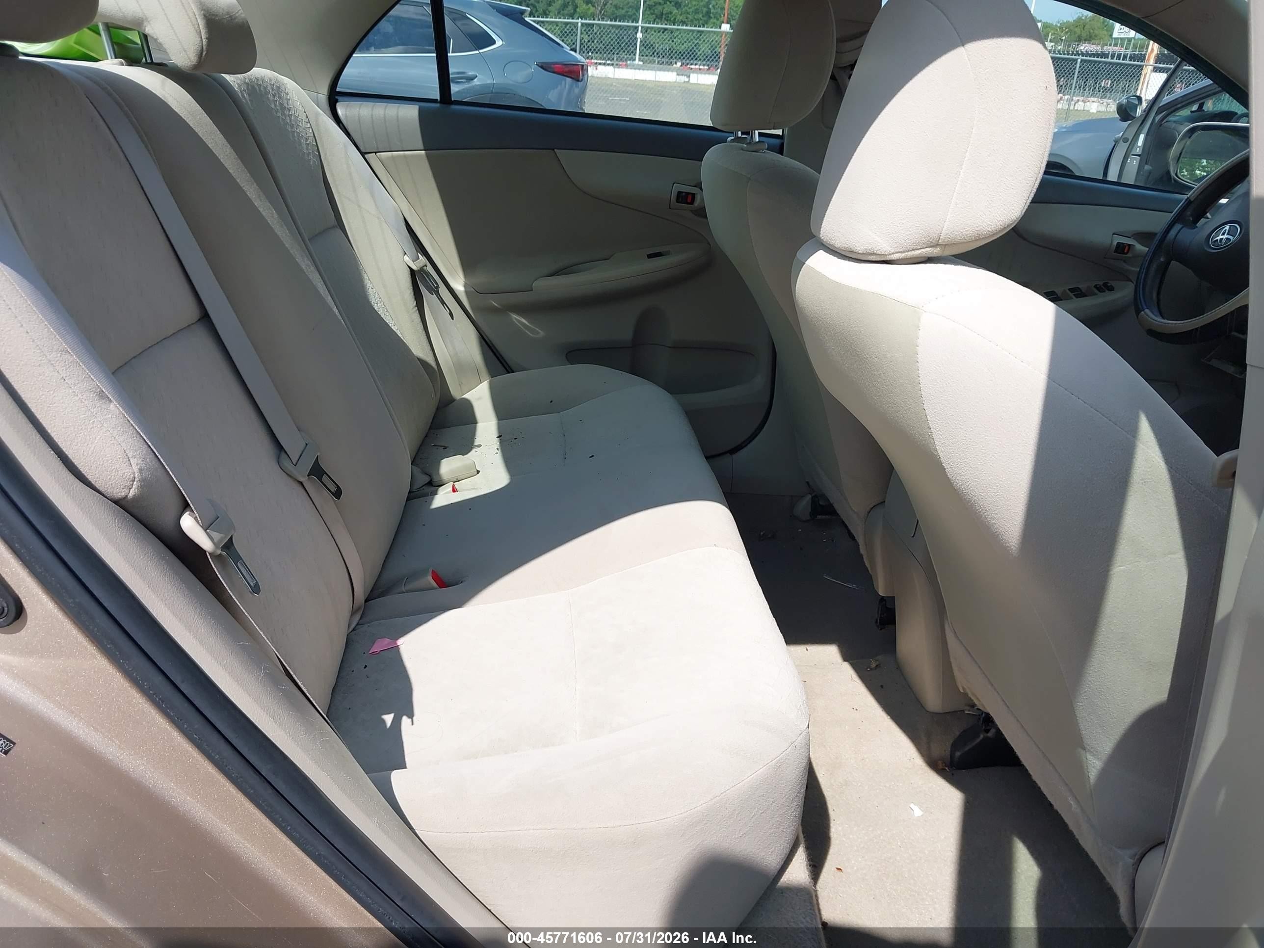 2009 Toyota Corolla Le Tan vin: 2T1BU40E79C109607