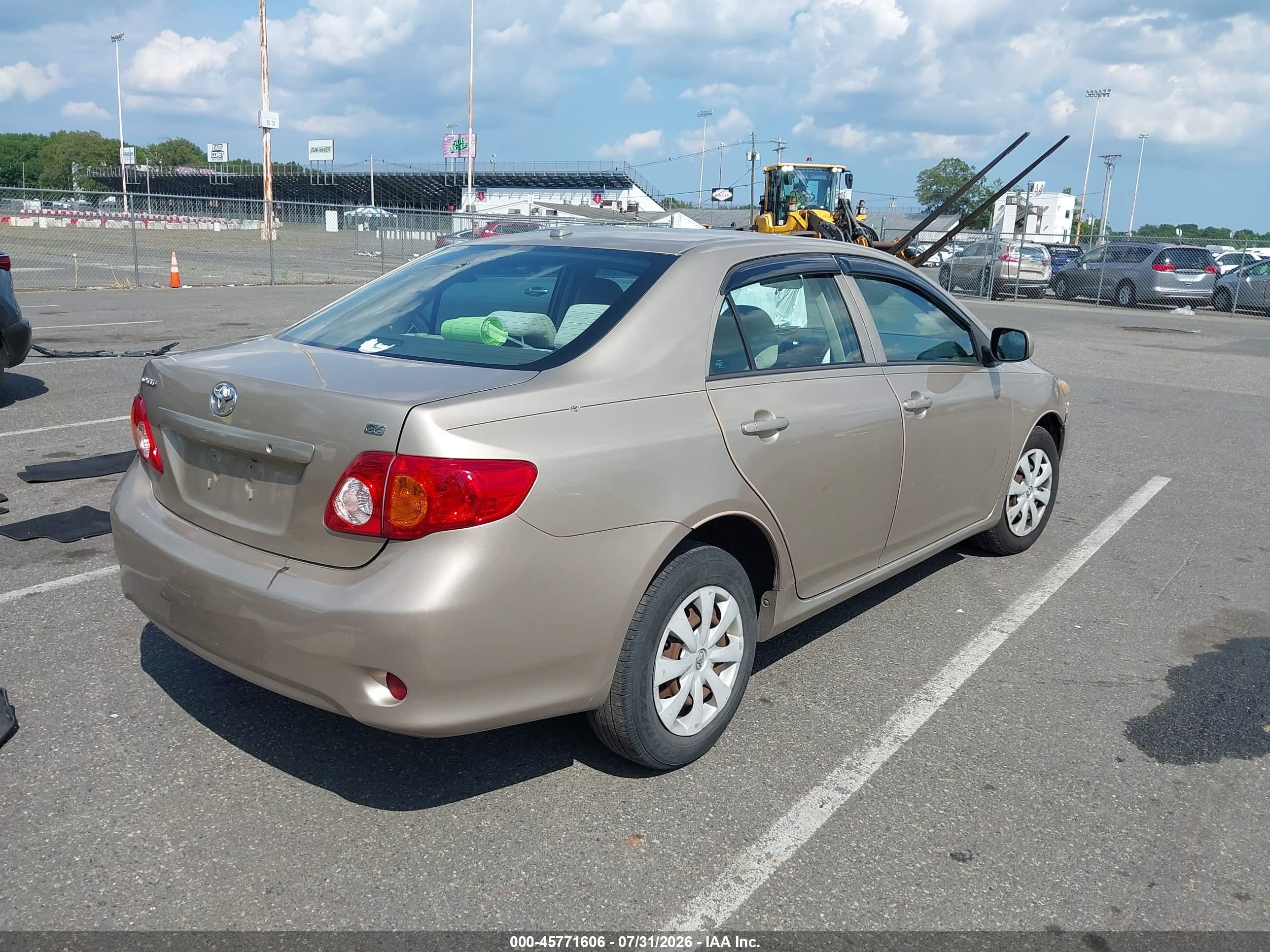 2009 Toyota Corolla Le Tan vin: 2T1BU40E79C109607