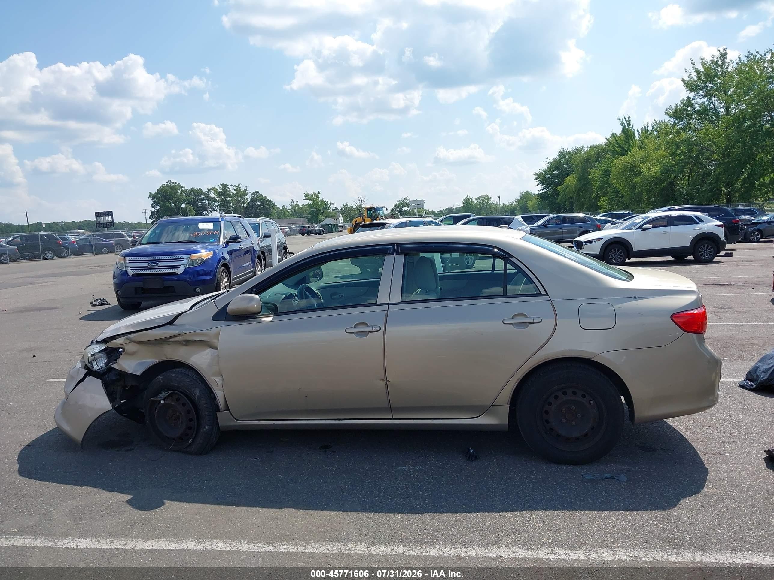 2009 Toyota Corolla Le Tan vin: 2T1BU40E79C109607