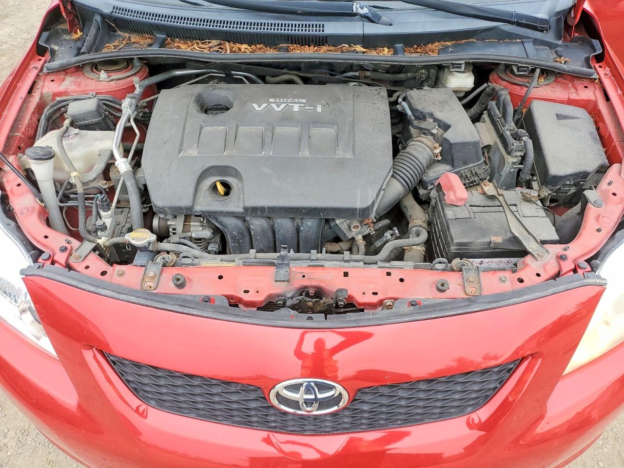 2009 Toyota Corolla Base Red vin: 2T1BU40E79C115455