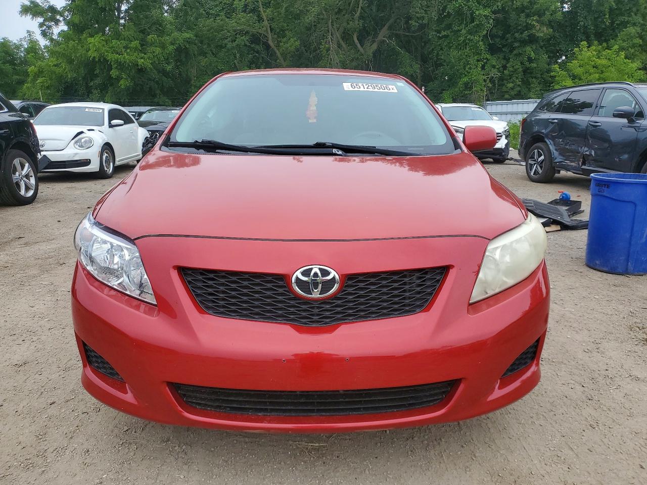 2009 Toyota Corolla Base Red vin: 2T1BU40E79C115455