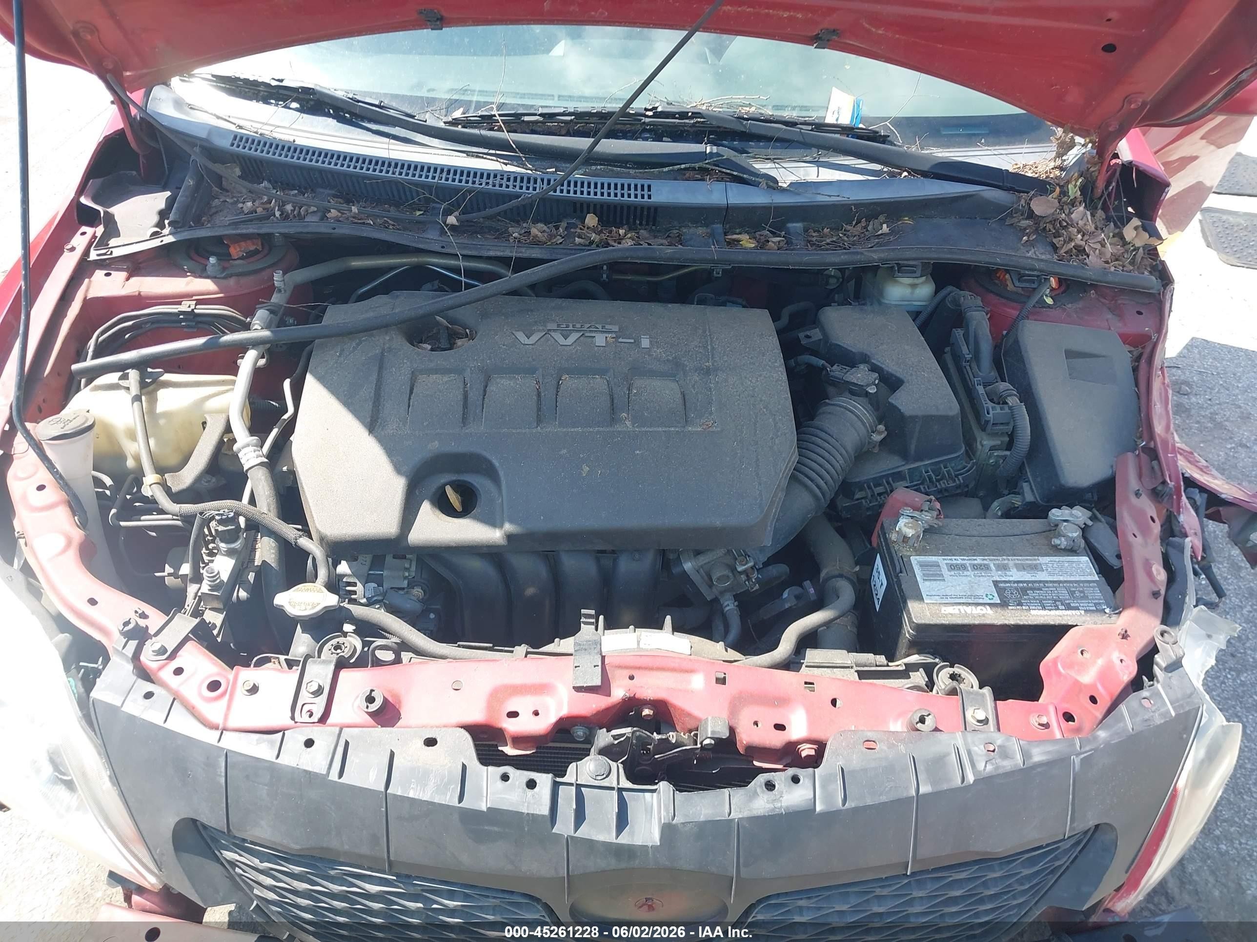 2009 Toyota Corolla Le Red vin: 2T1BU40E79C133129