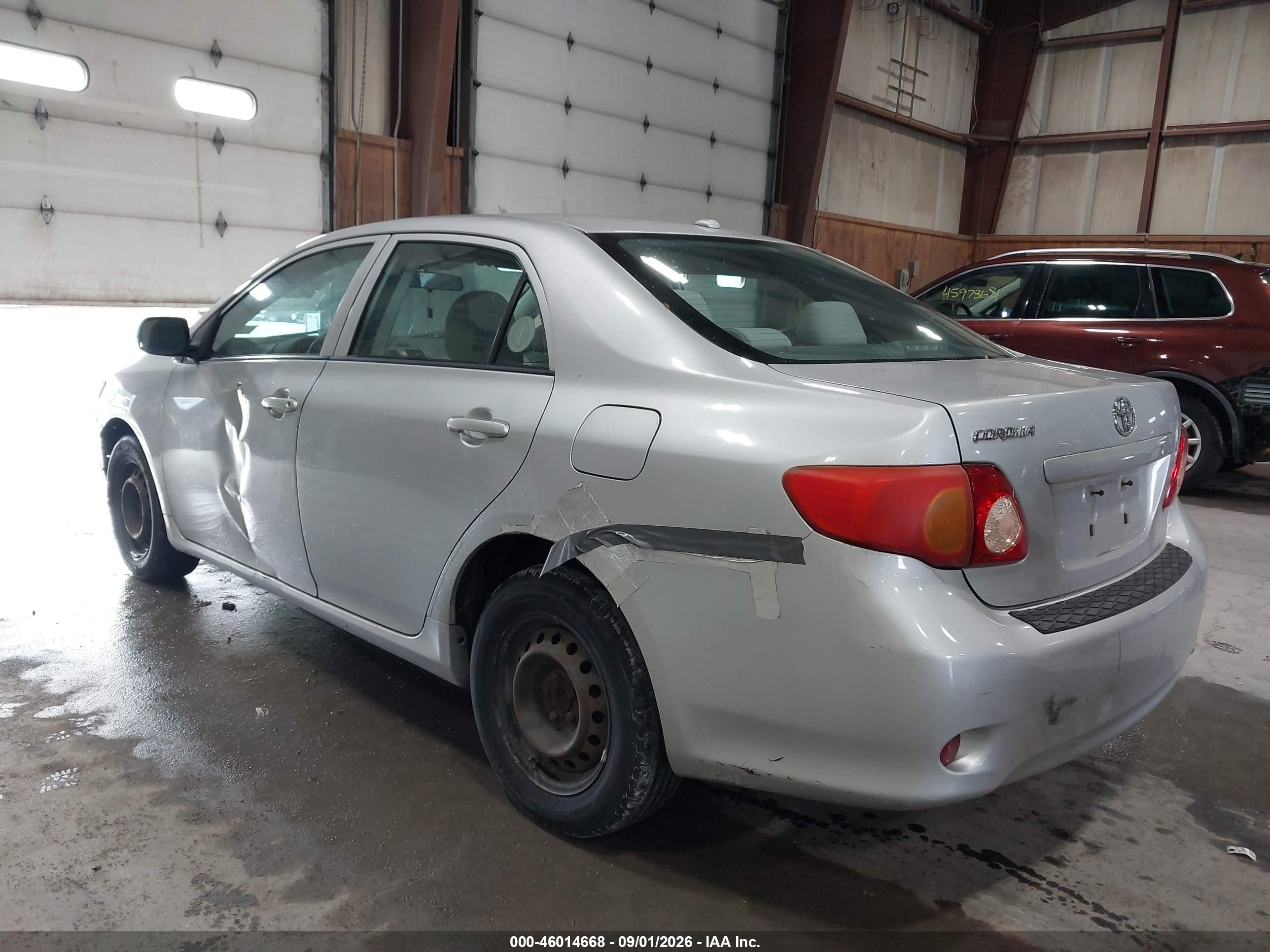 2009 Toyota Corolla   Silver vin: 2T1BU40E79C168544