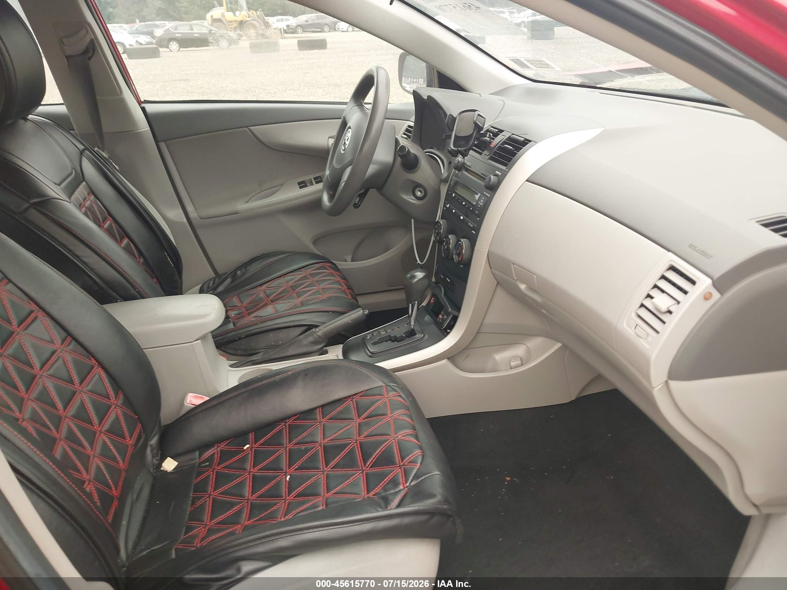 2009 Toyota Corolla Le Red vin: 2T1BU40E89C010133