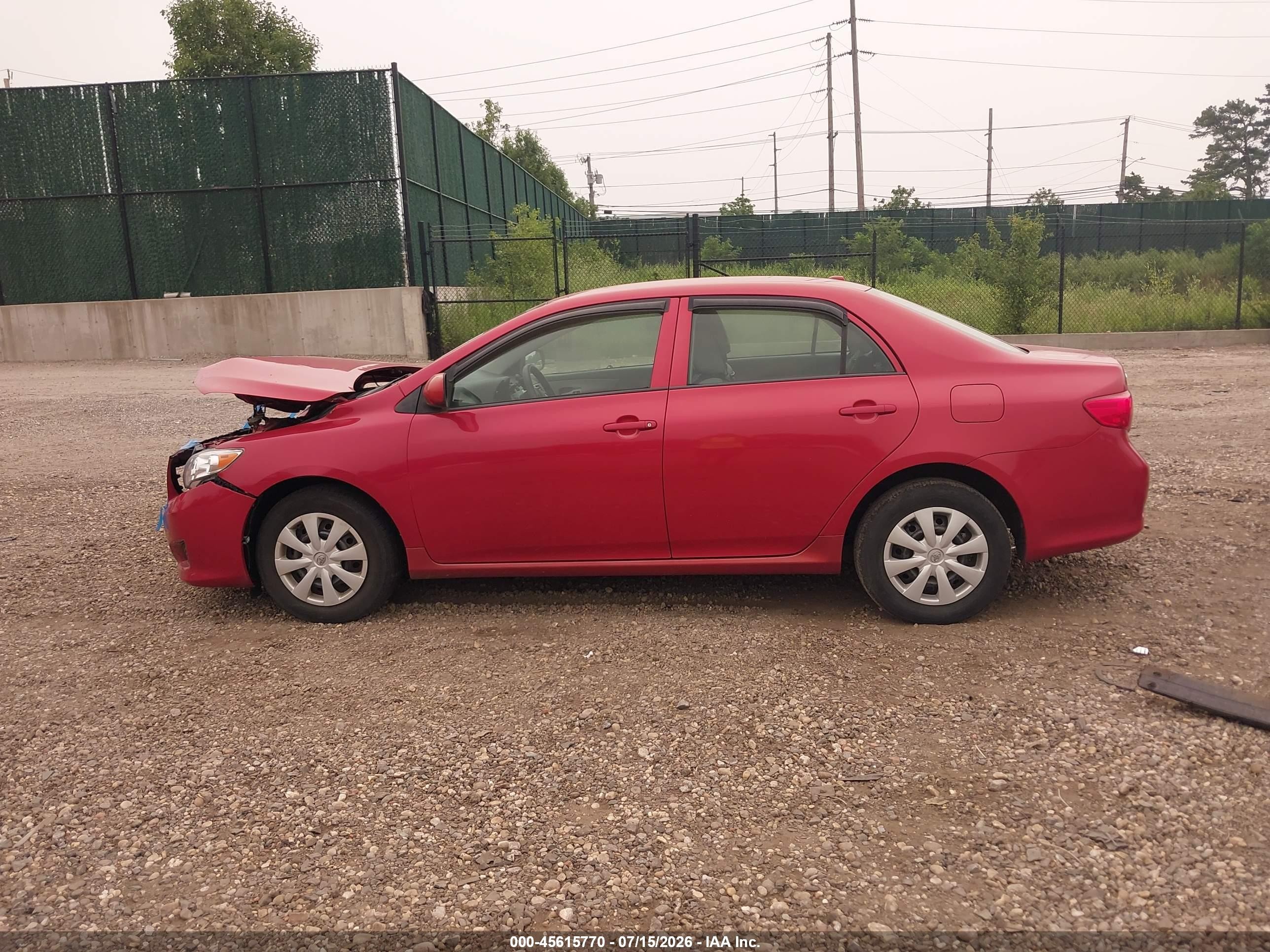2009 Toyota Corolla Le Red vin: 2T1BU40E89C010133