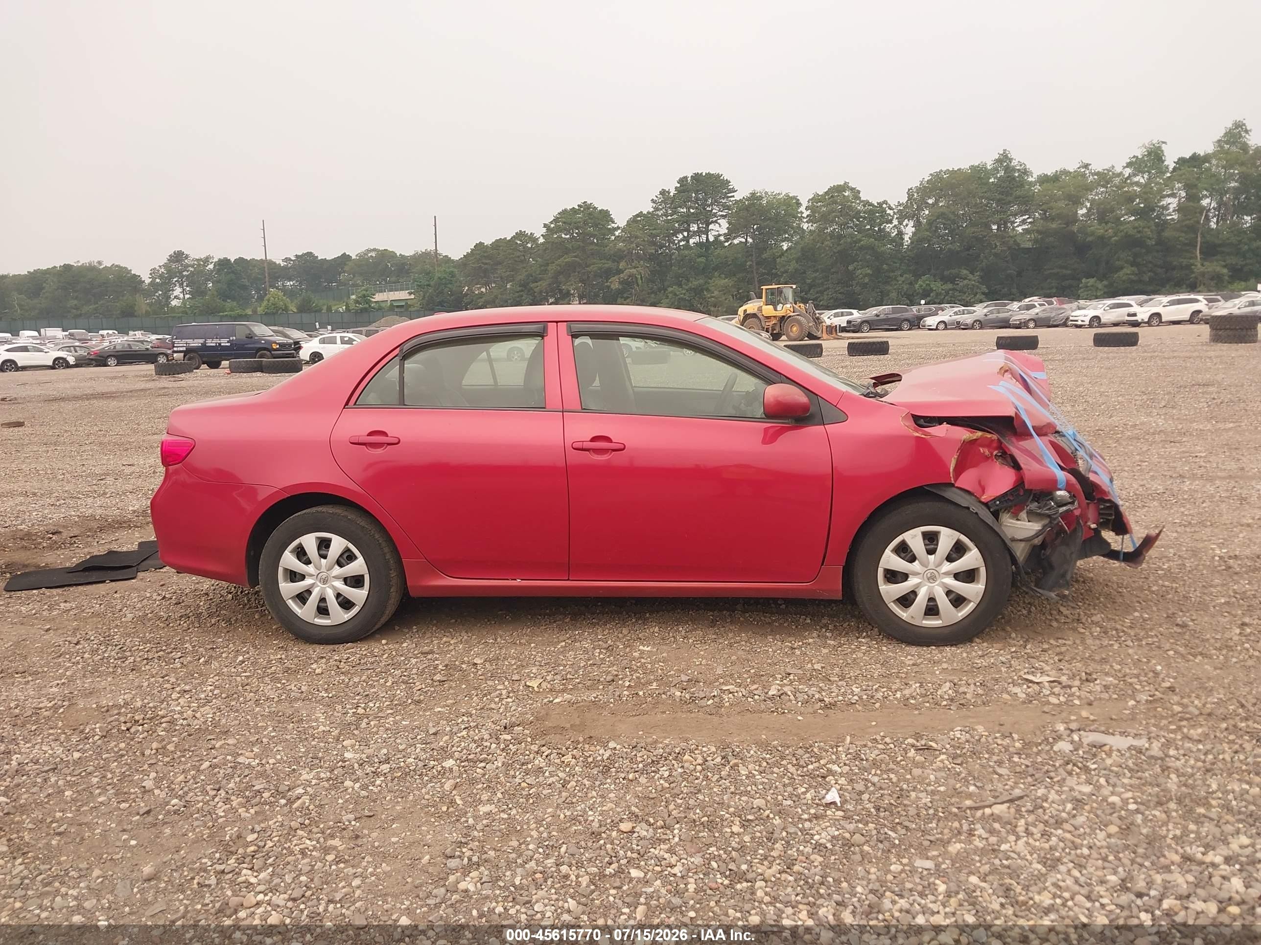 2009 Toyota Corolla Le Red vin: 2T1BU40E89C010133