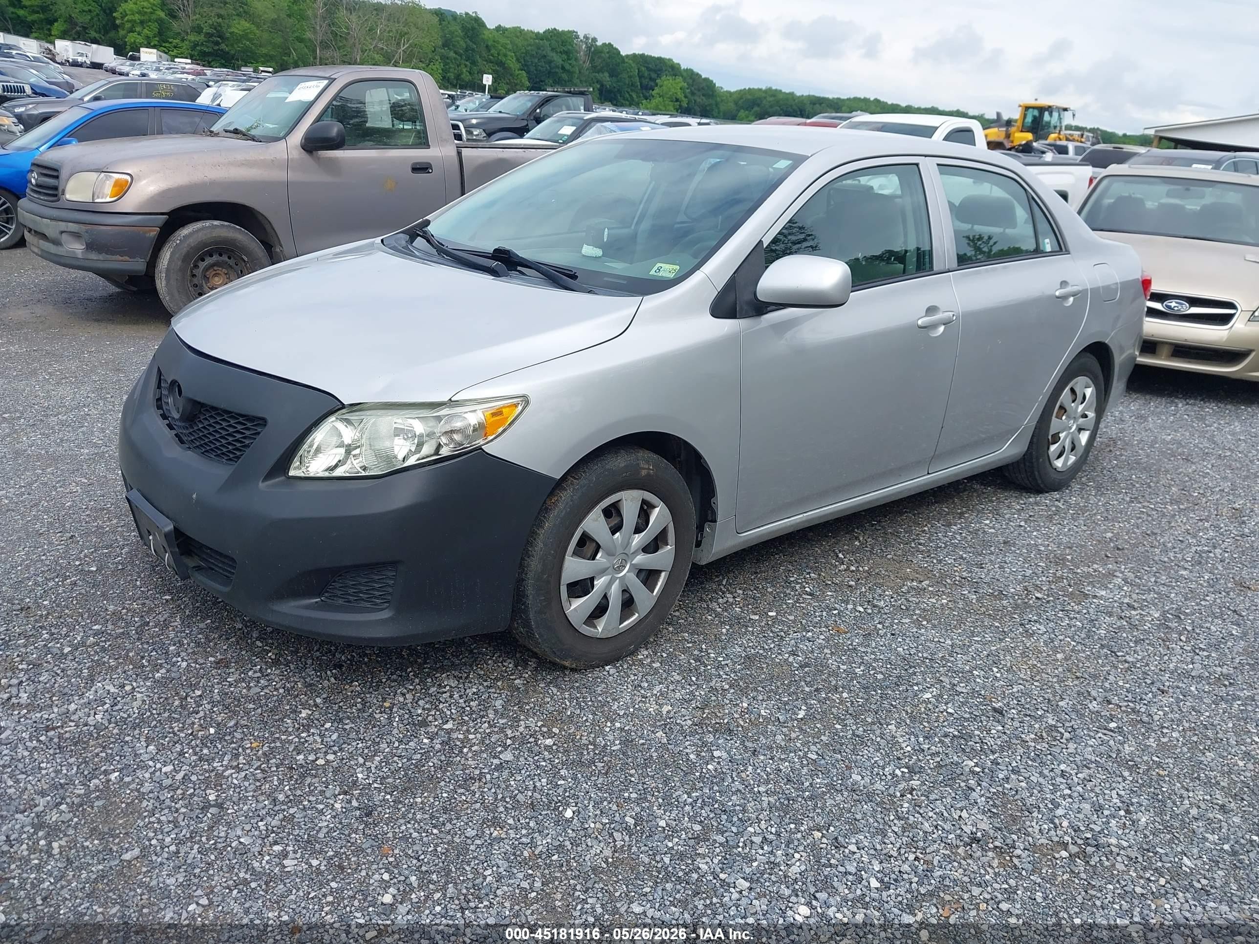 2009 Toyota Corolla Le Silver vin: 2T1BU40E89C034044