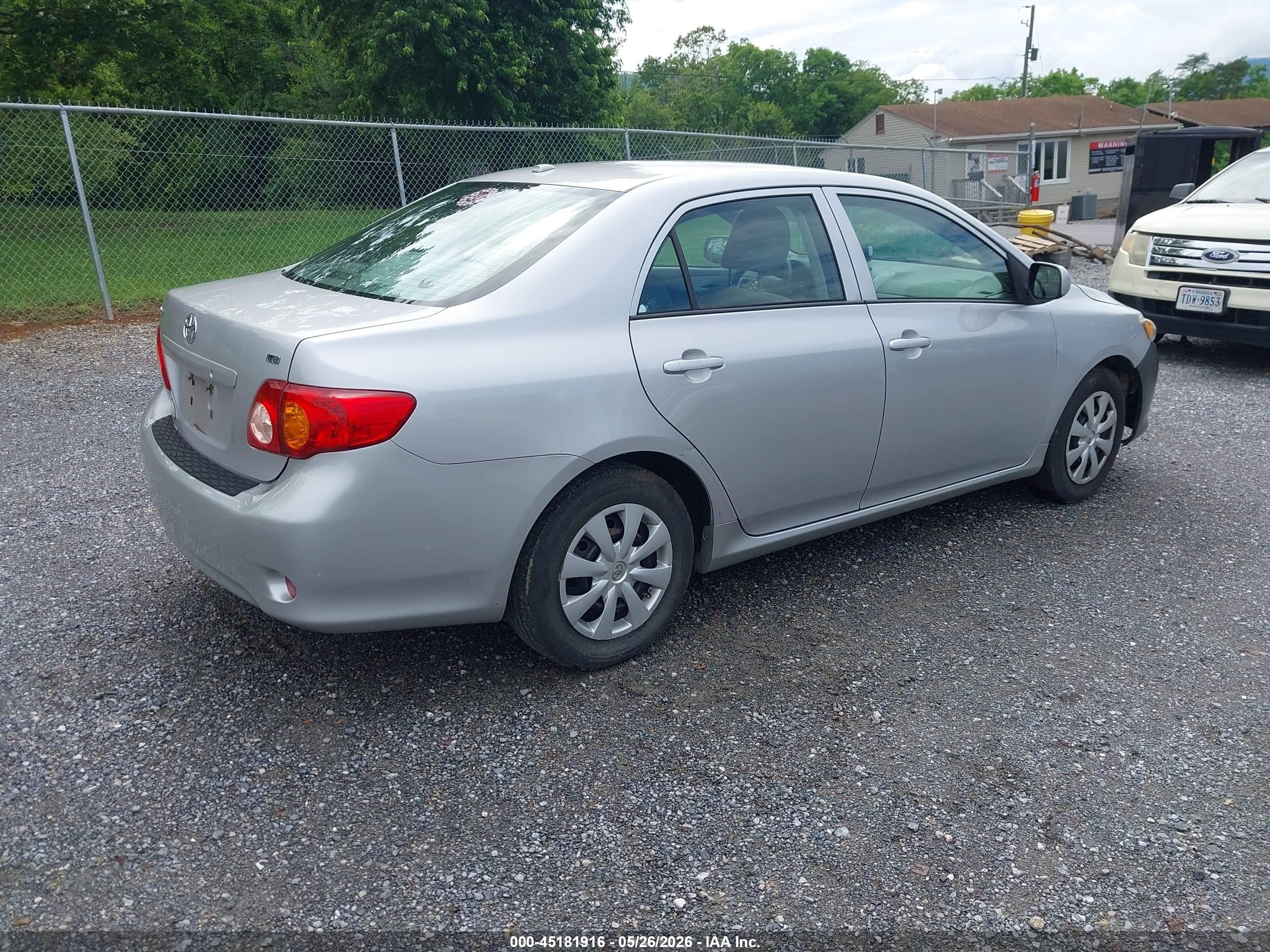 2009 Toyota Corolla Le Silver vin: 2T1BU40E89C034044