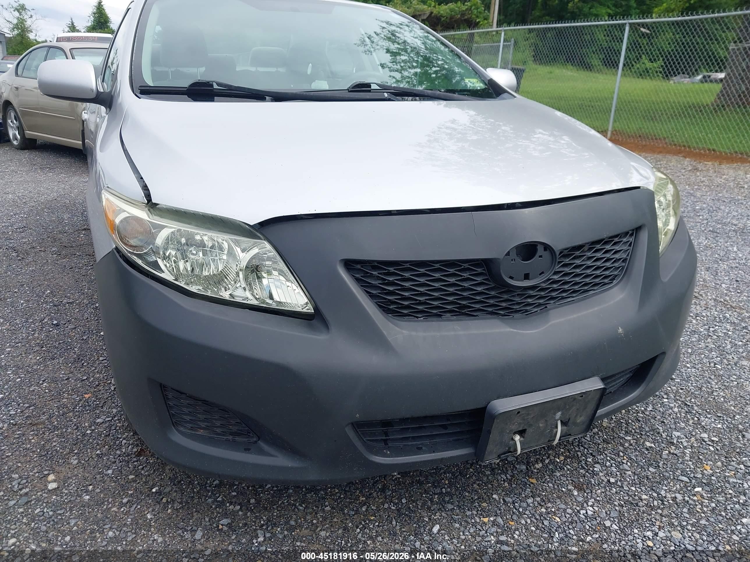 2009 Toyota Corolla Le Silver vin: 2T1BU40E89C034044