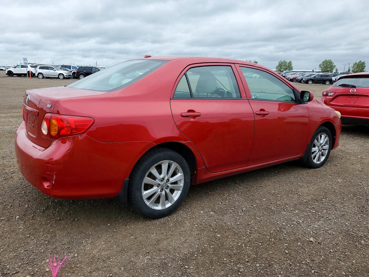2009 Toyota Corolla Base Red vin: 2T1BU40E89C045156