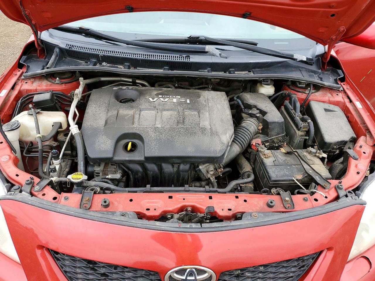 2009 Toyota Corolla Base Red vin: 2T1BU40E89C045156
