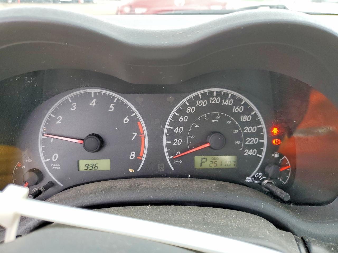 2009 Toyota Corolla Base Red vin: 2T1BU40E89C045156