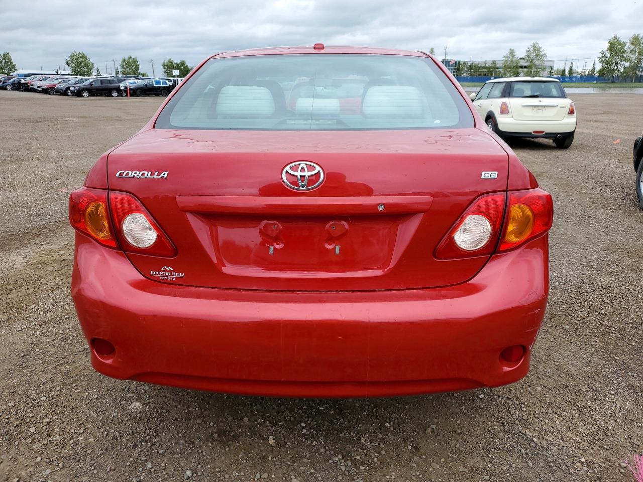 2009 Toyota Corolla Base Red vin: 2T1BU40E89C045156