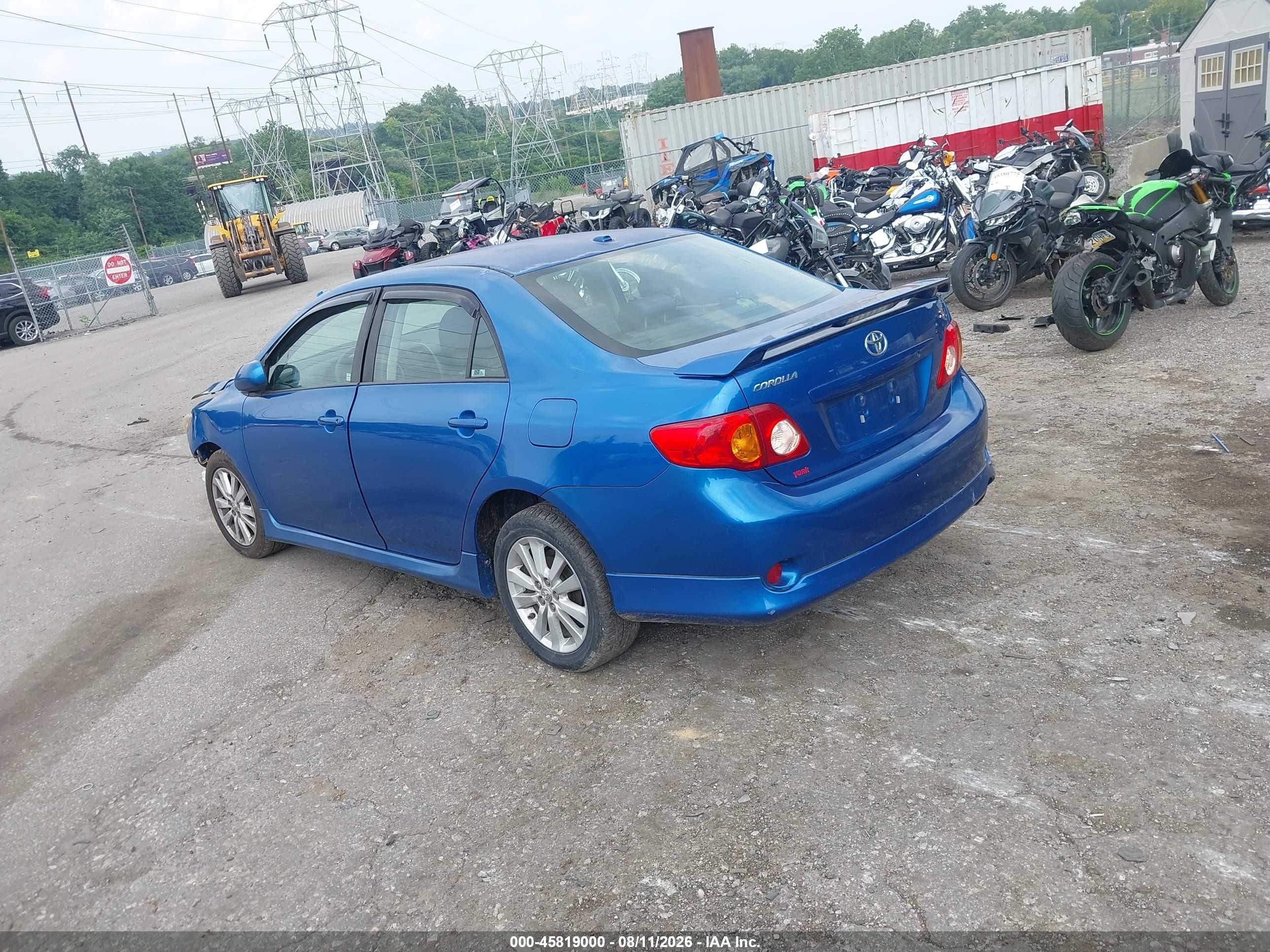 2009 Toyota Corolla S/le/xle Blue vin: 2T1BU40E89C052236