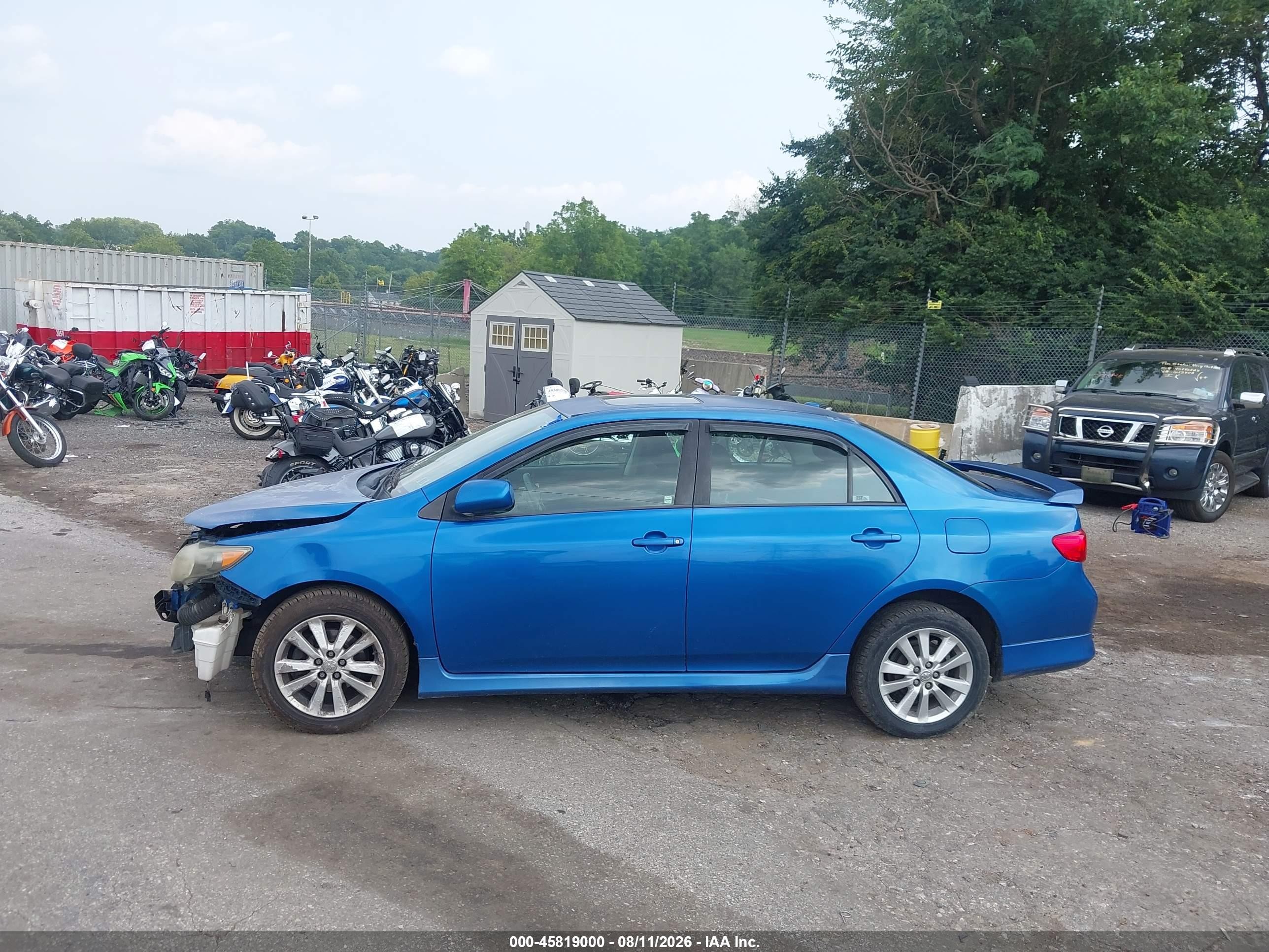 2009 Toyota Corolla S/le/xle Blue vin: 2T1BU40E89C052236