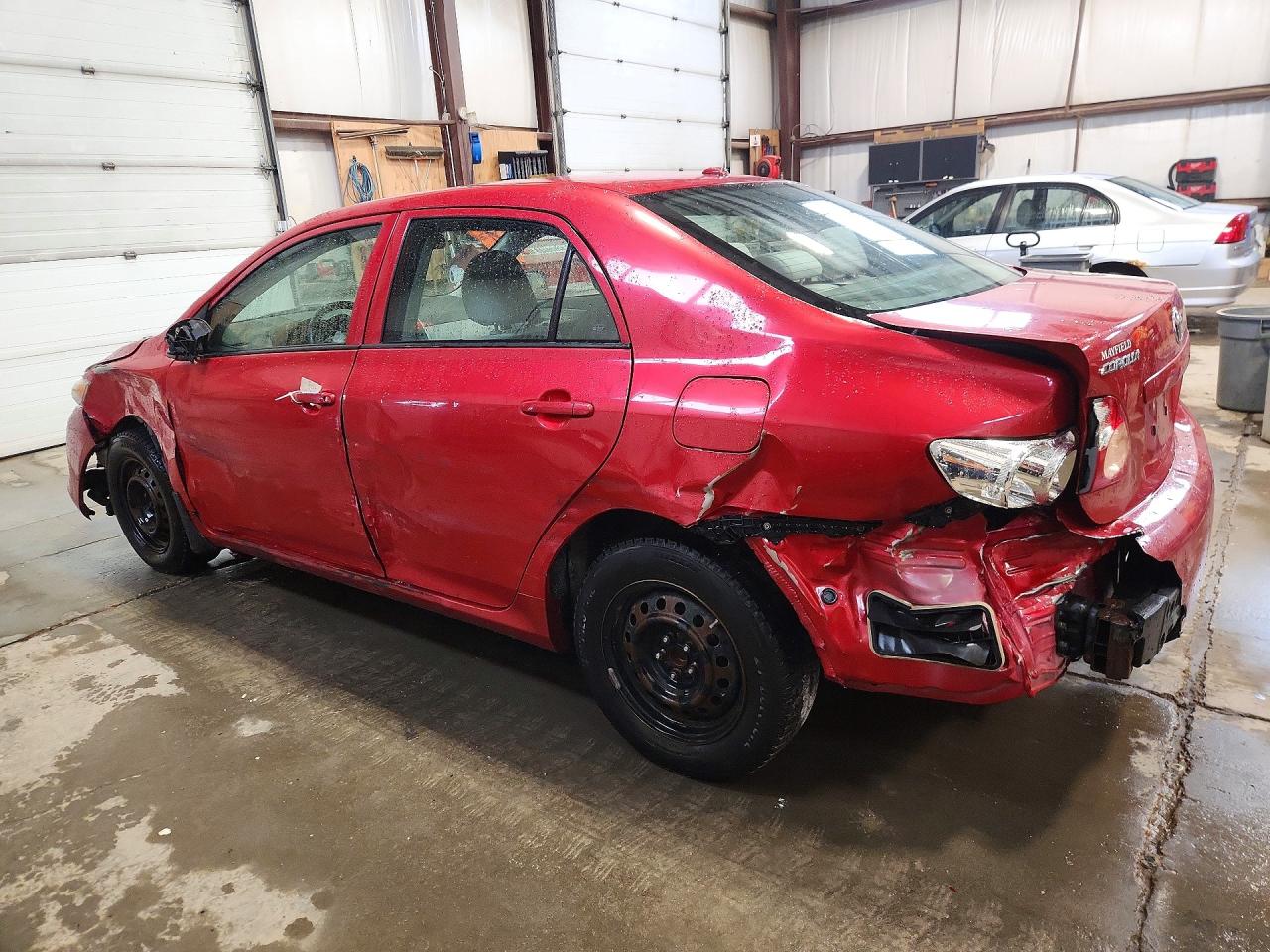 2009 Toyota Corolla Base Red vin: 2T1BU40E89C072504