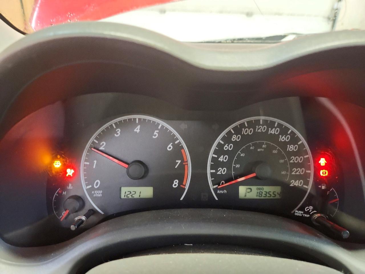 2009 Toyota Corolla Base Red vin: 2T1BU40E89C072504