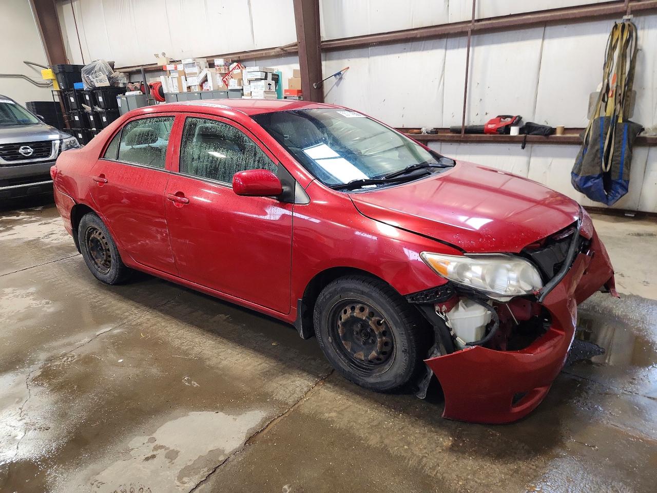 2009 Toyota Corolla Base Red vin: 2T1BU40E89C072504