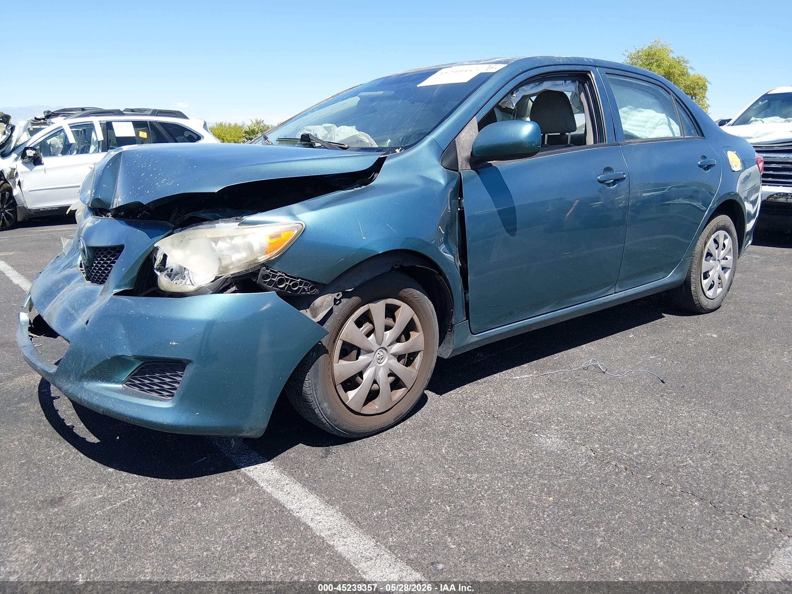 2009 Toyota Corolla Le Blue vin: 2T1BU40E89C101953