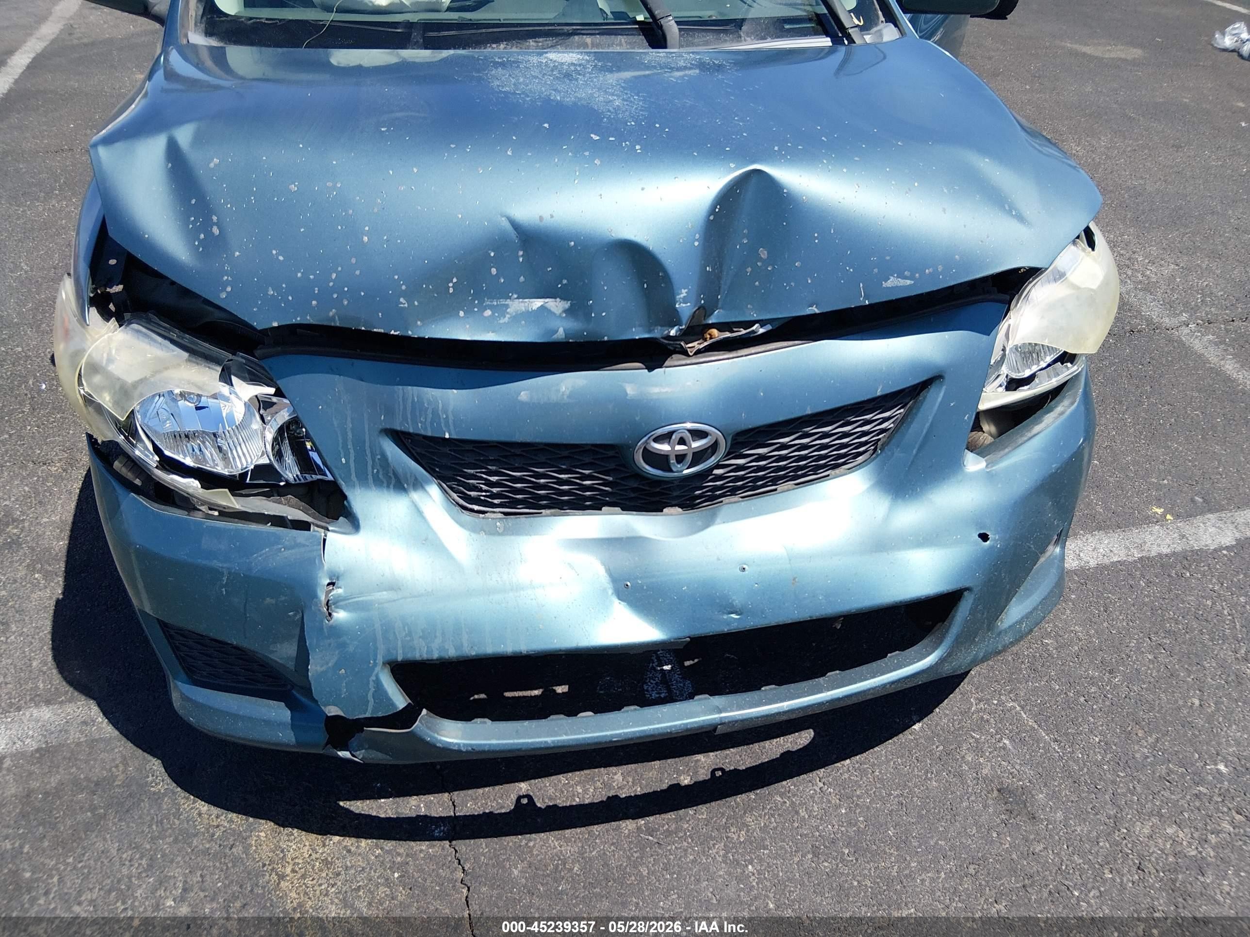 2009 Toyota Corolla Le Blue vin: 2T1BU40E89C101953