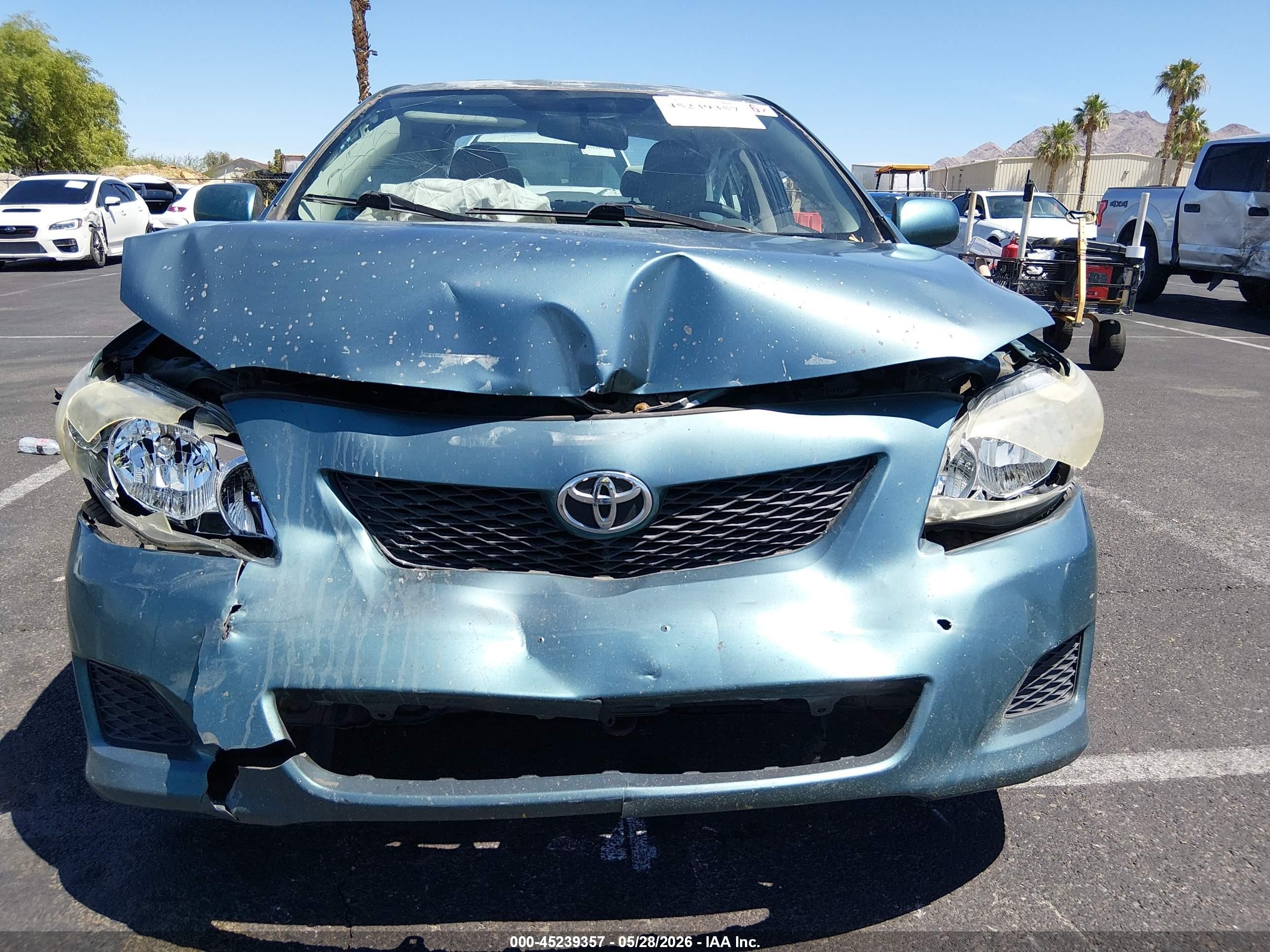 2009 Toyota Corolla Le Blue vin: 2T1BU40E89C101953