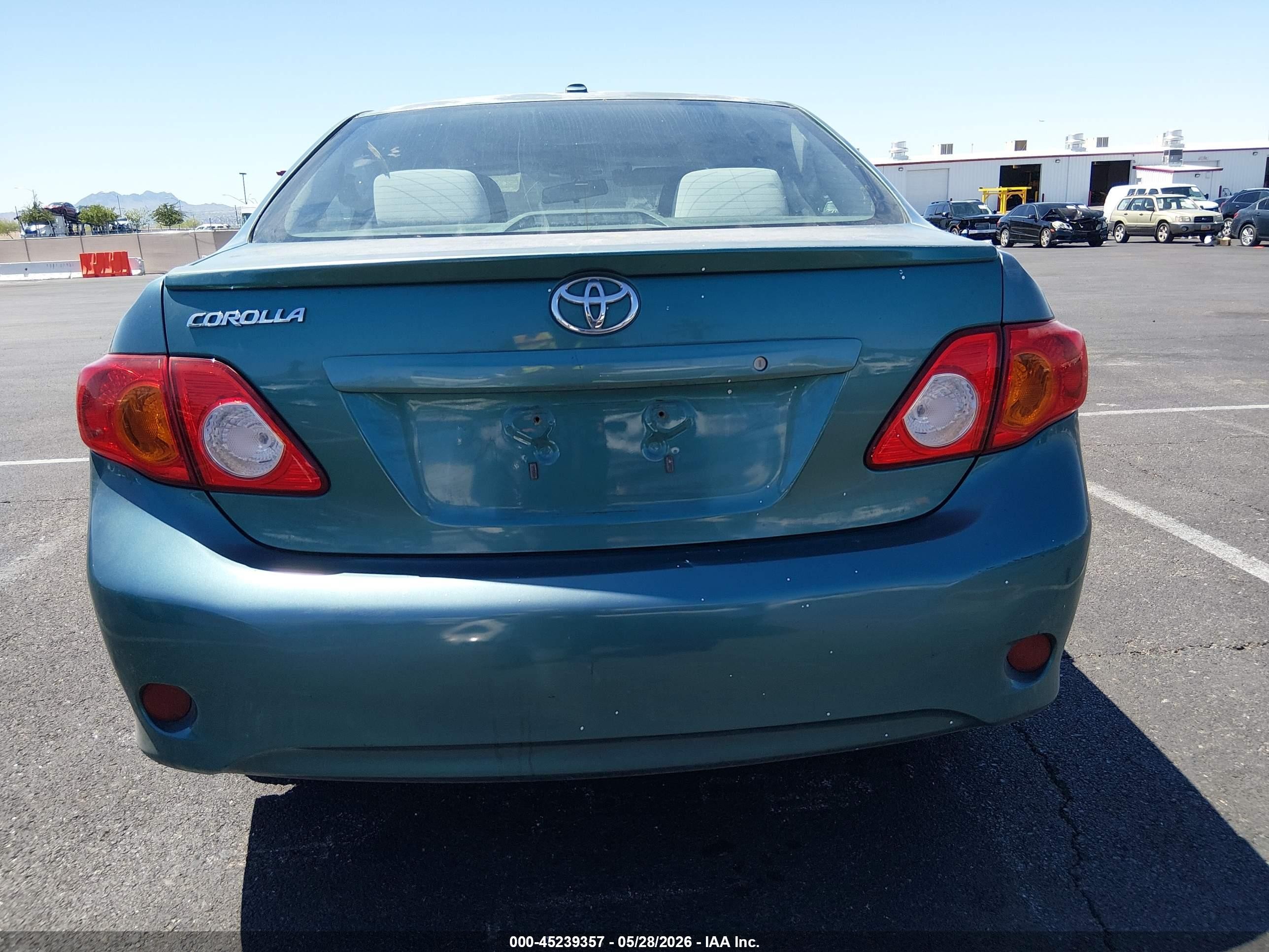 2009 Toyota Corolla Le Blue vin: 2T1BU40E89C101953