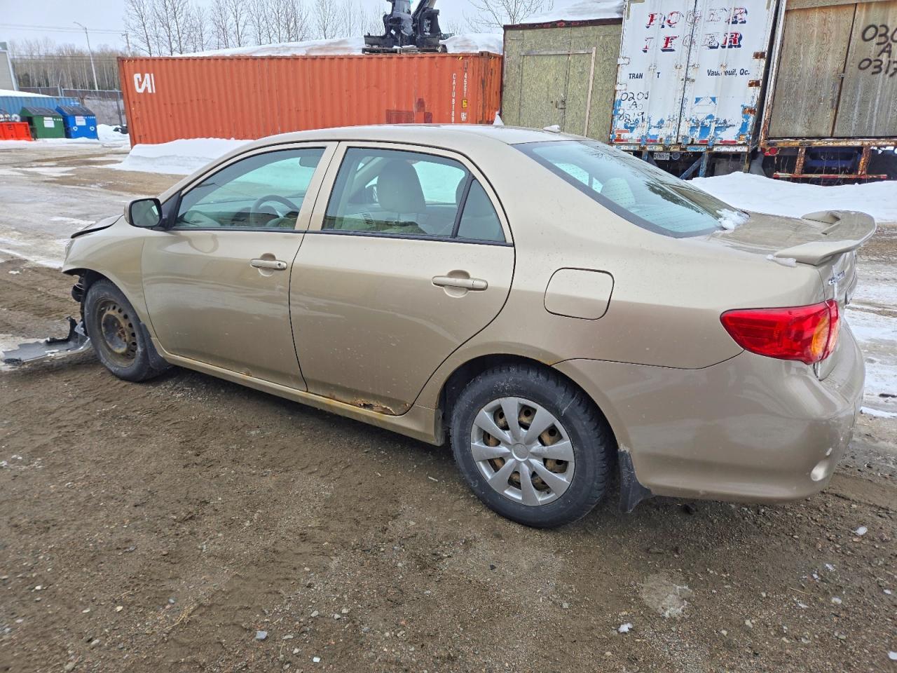 2009 Toyota Corolla Base Beige vin: 2T1BU40E89C120728