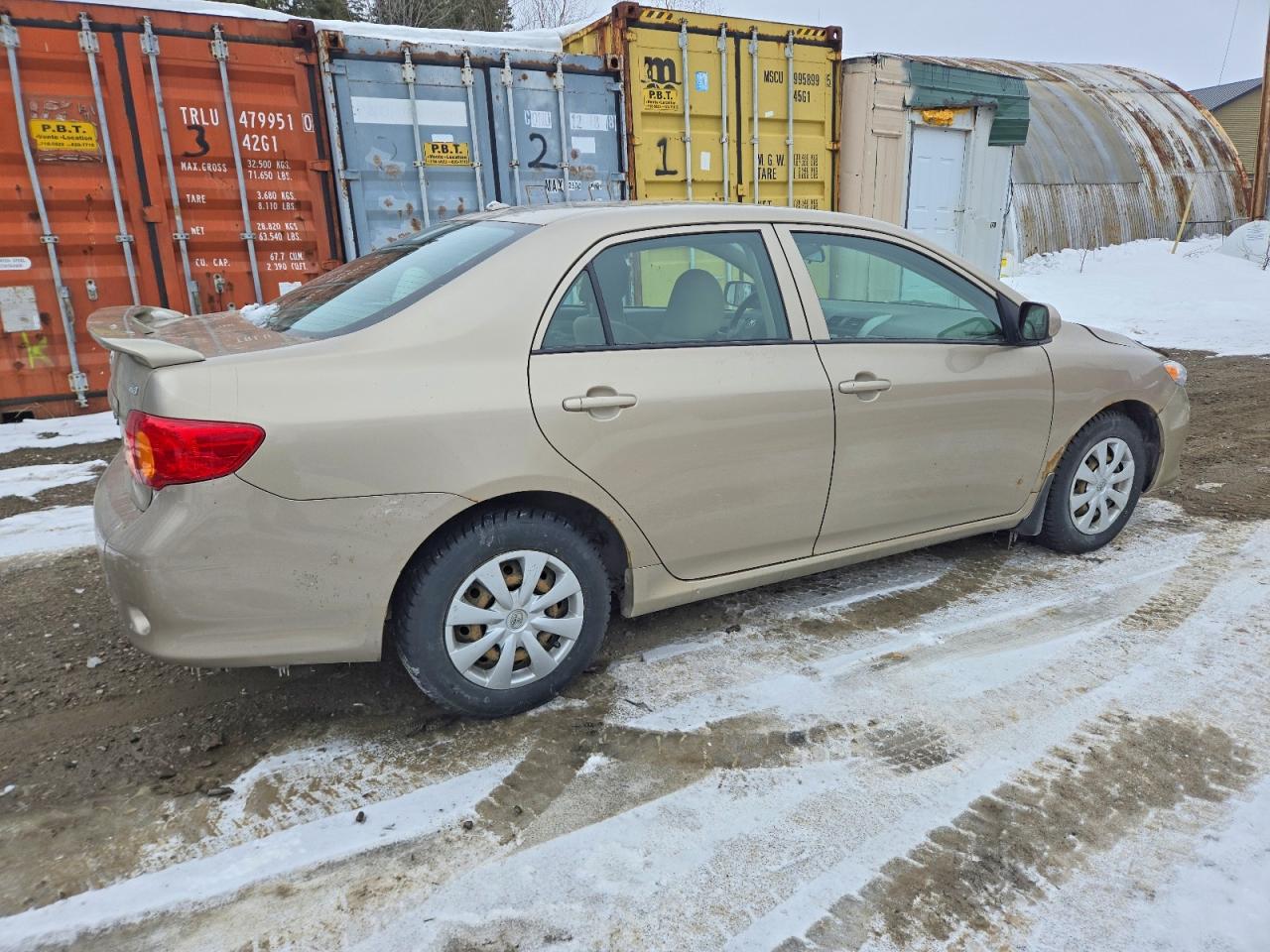 2009 Toyota Corolla Base Beige vin: 2T1BU40E89C120728
