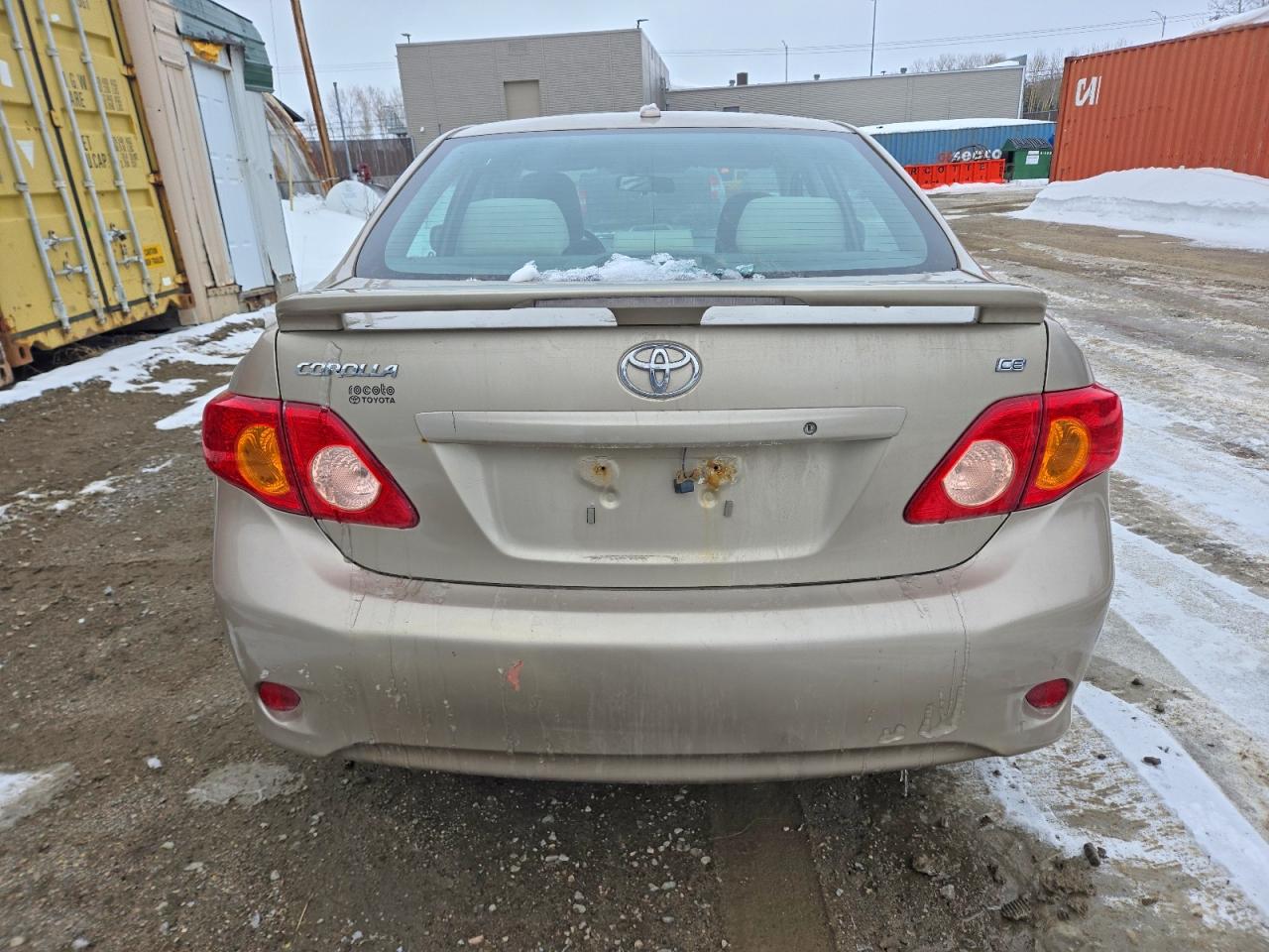 2009 Toyota Corolla Base Beige vin: 2T1BU40E89C120728