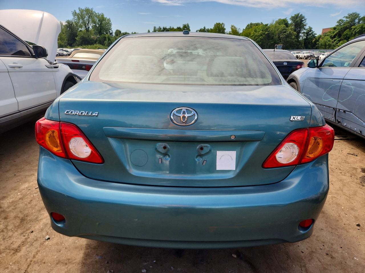 2009 Toyota Corolla Xle Teal vin: 2T1BU40E89C121863