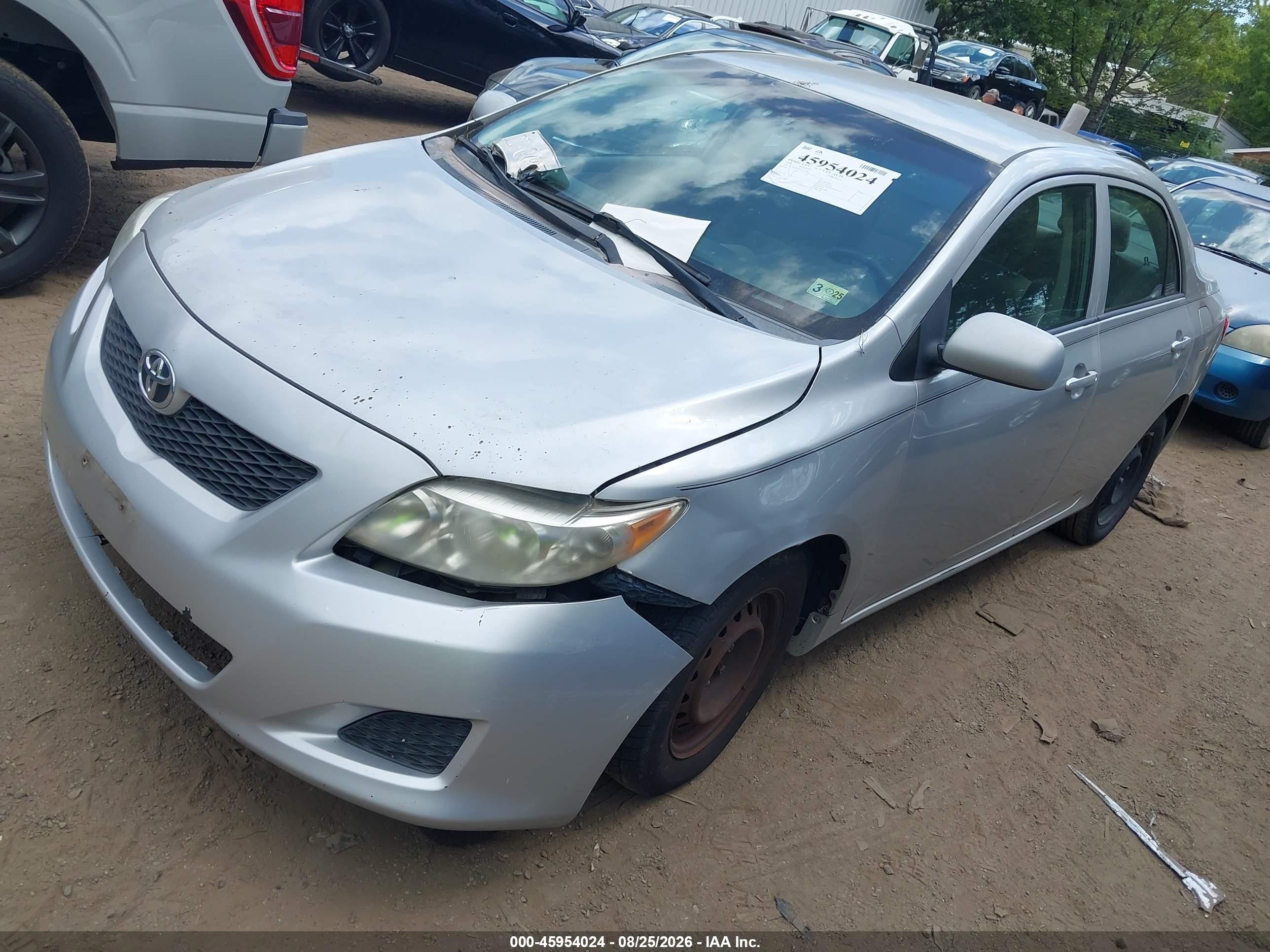 2009 Toyota Corolla Le Silver vin: 2T1BU40E89C152983