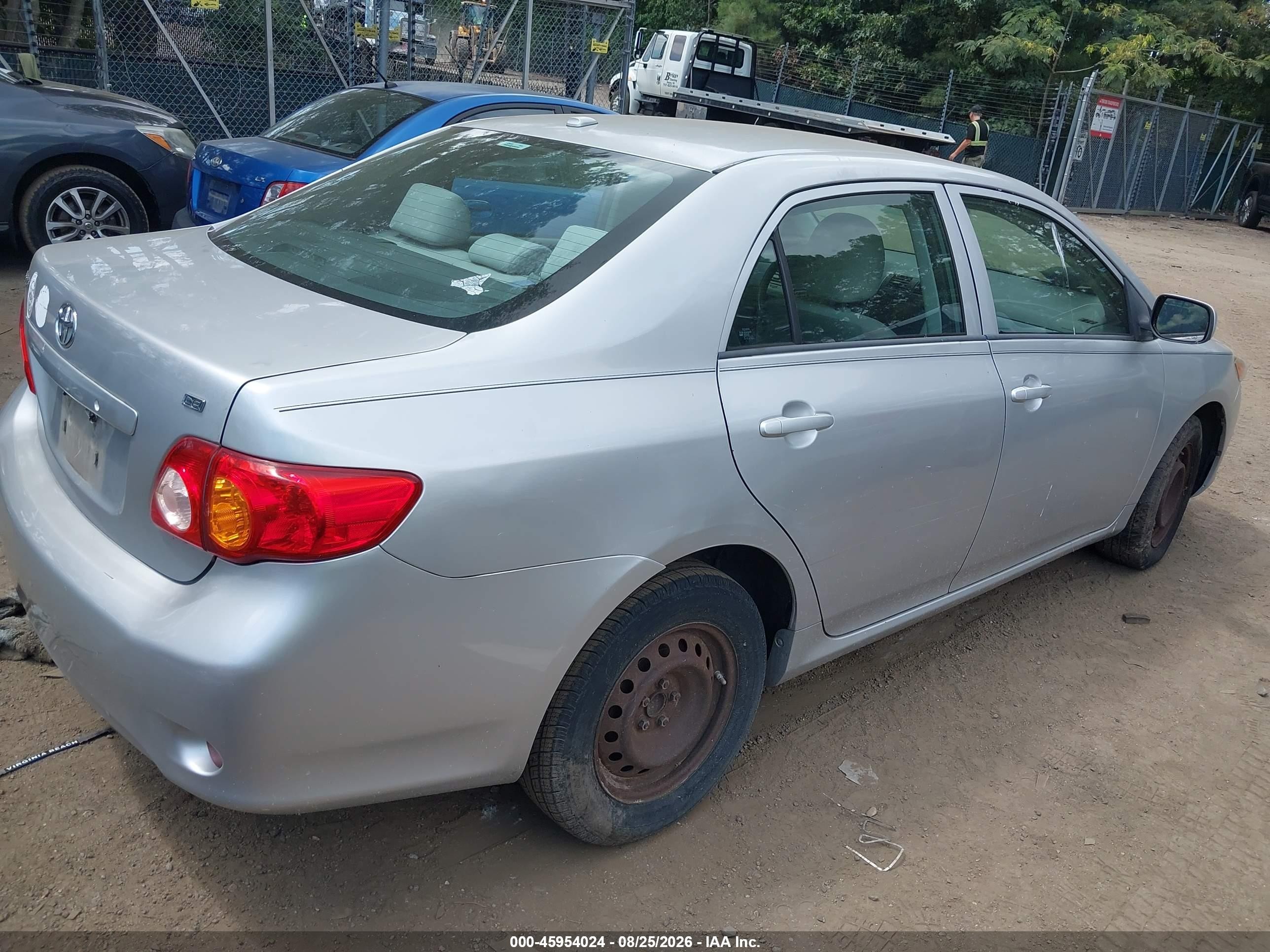 2009 Toyota Corolla Le Silver vin: 2T1BU40E89C152983