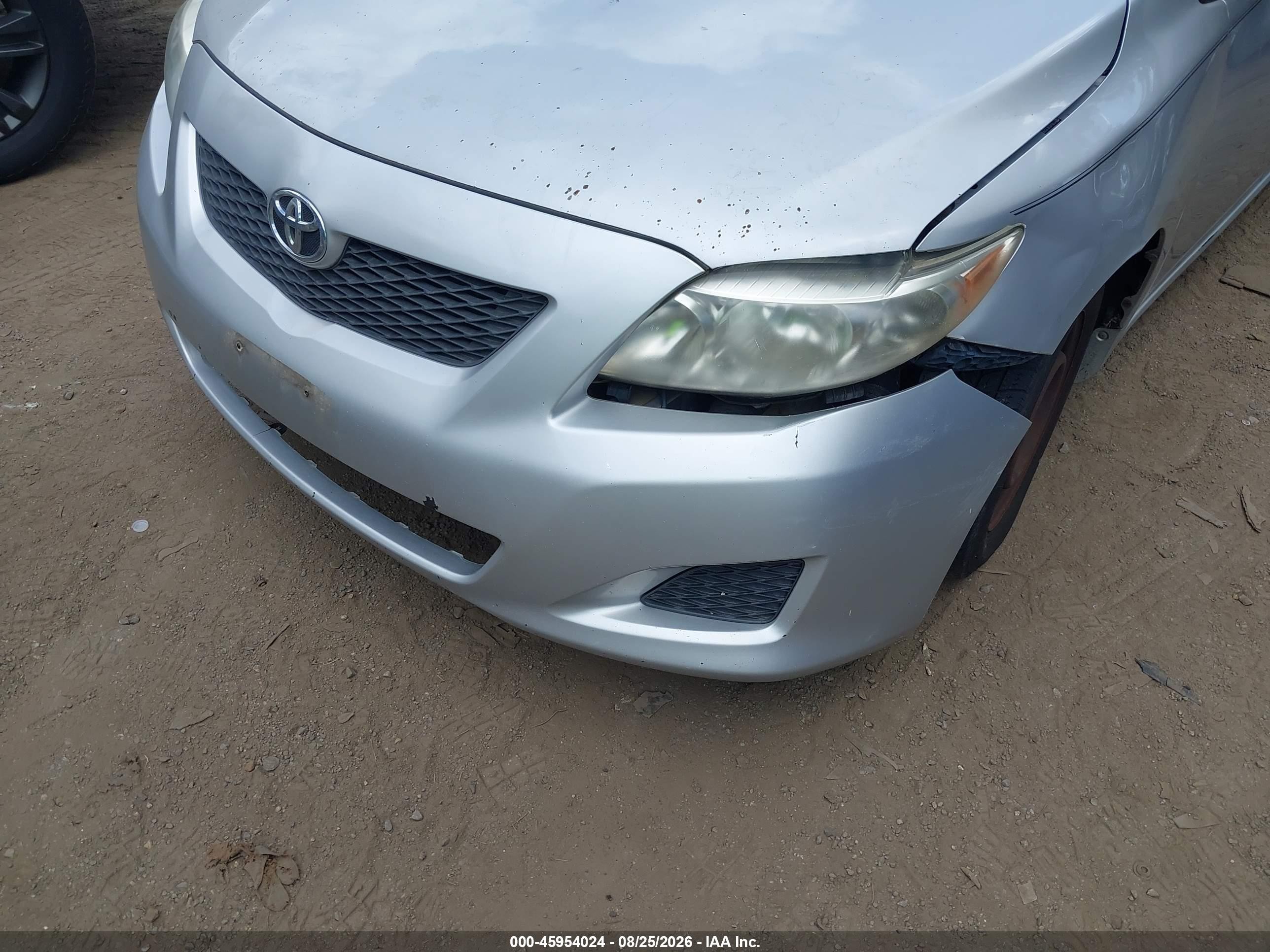 2009 Toyota Corolla Le Silver vin: 2T1BU40E89C152983