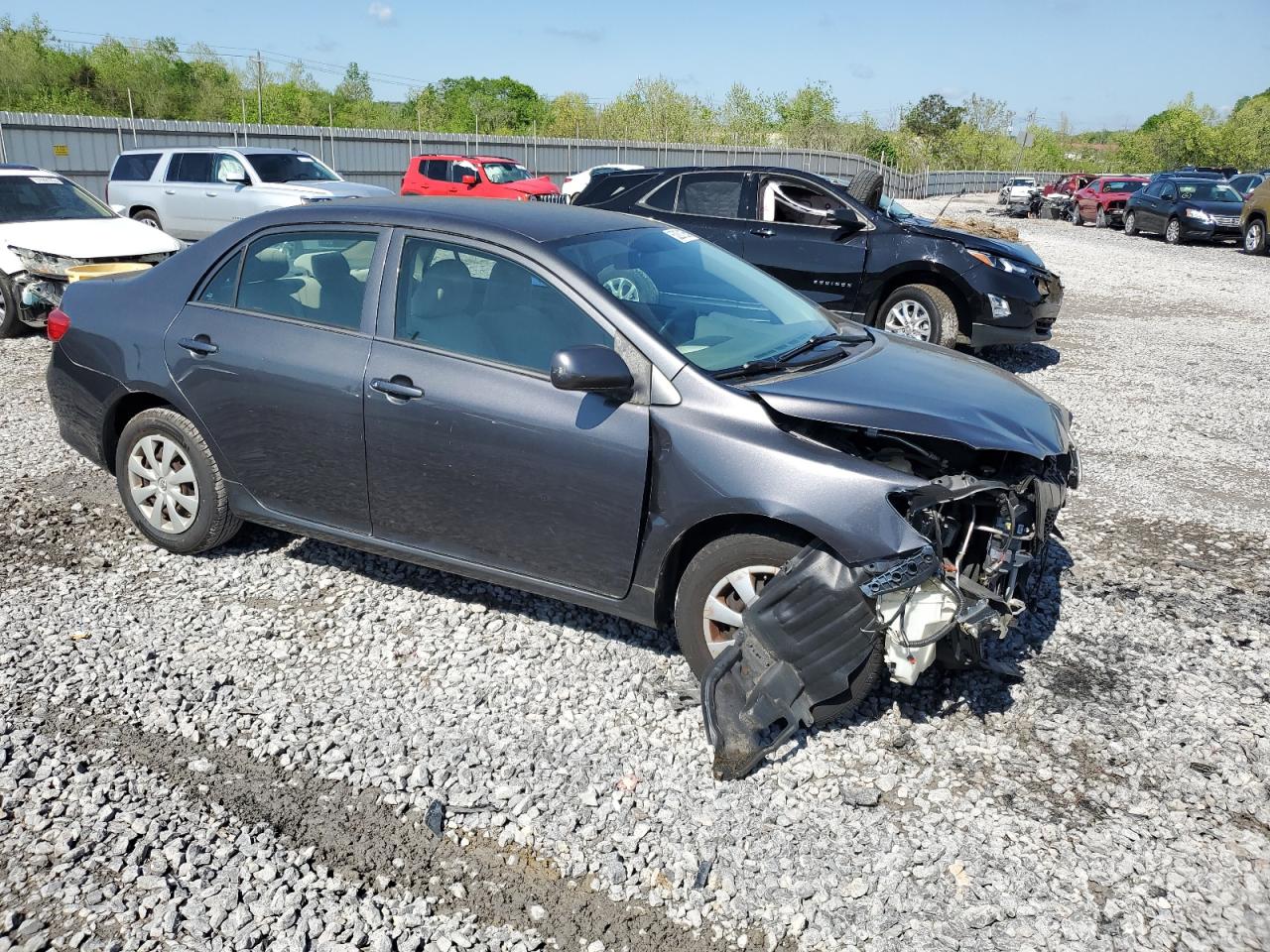 2009 Toyota Corolla Base Gray vin: 2T1BU40E89C156743