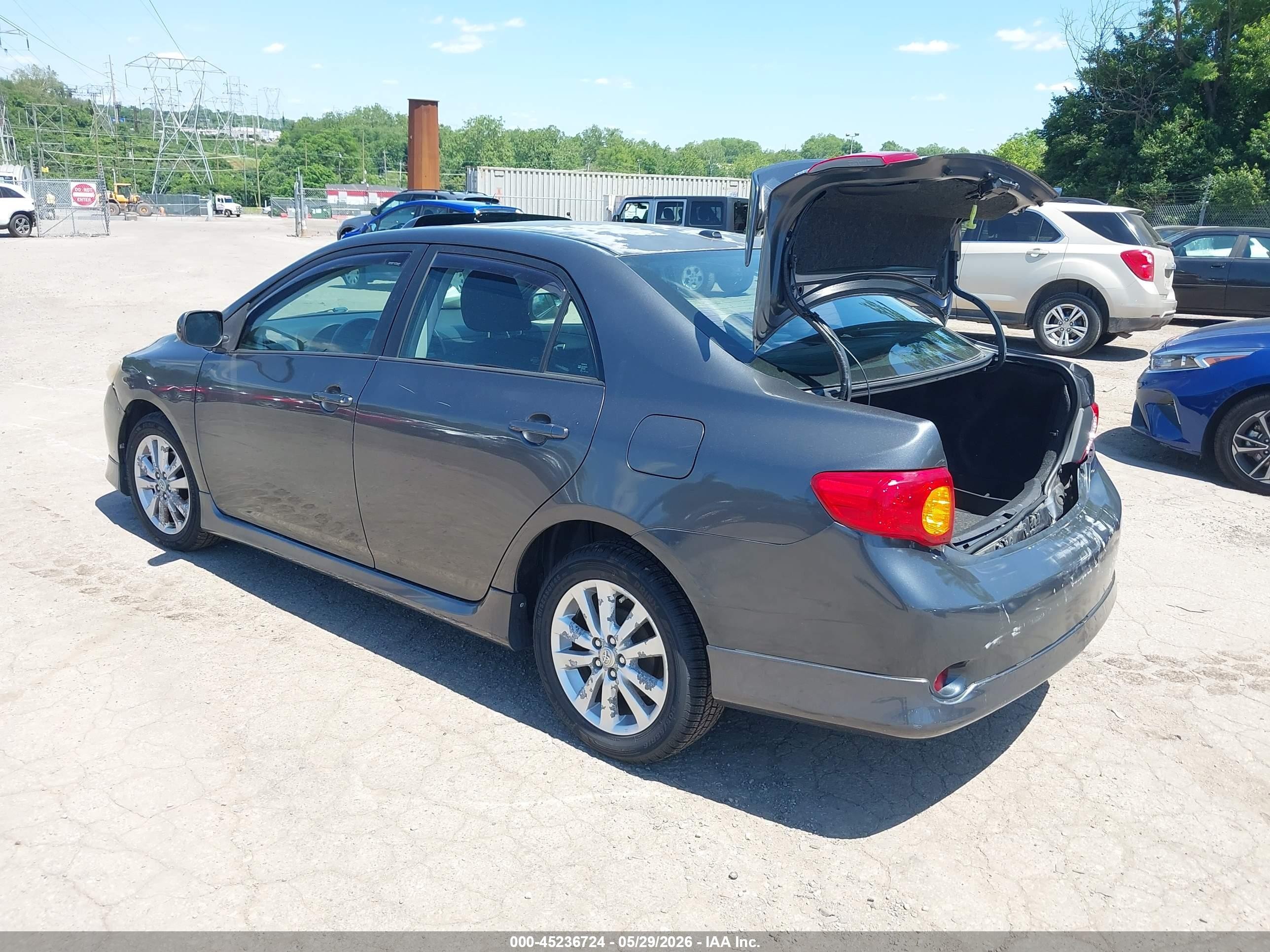 2009 Toyota Corolla S Gray vin: 2T1BU40E99C017267